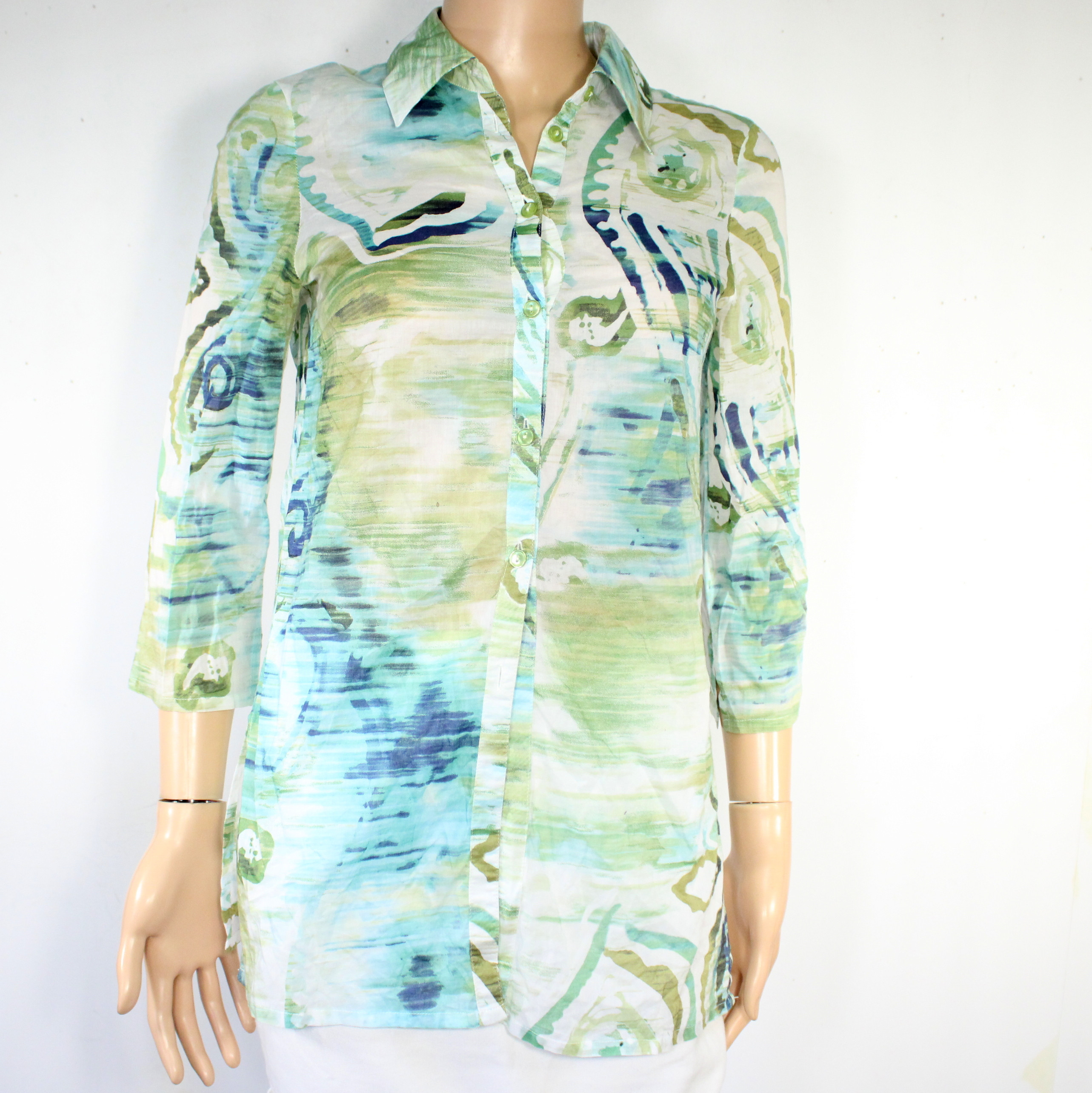 Chemisier Femme Vert SYM Taille 40 - Photo 1