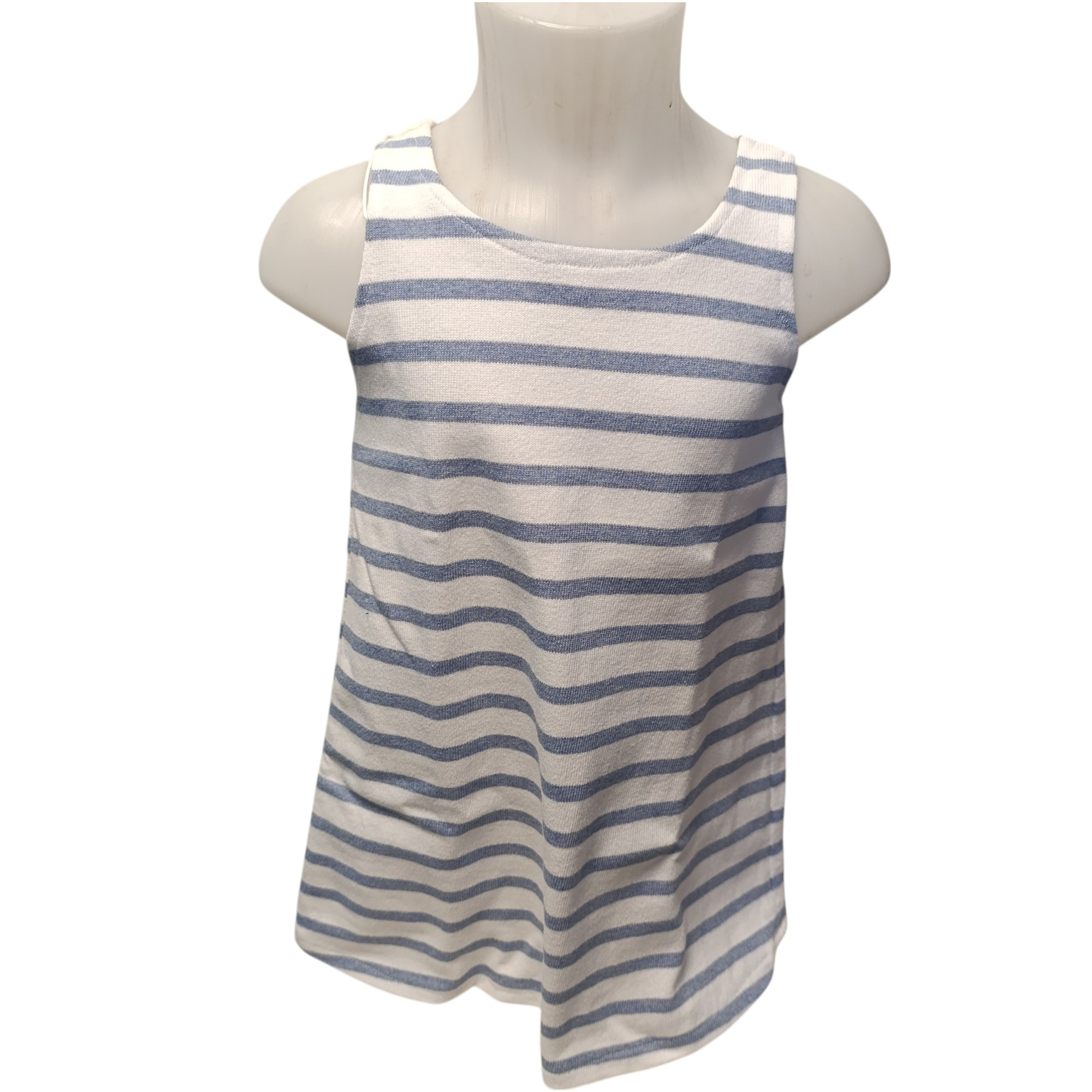 Robe blanche pour enfants (taille 2 ans ), fabriqué dans notre atelier Acsomur, à partir de tissu recyclé - Photo 2