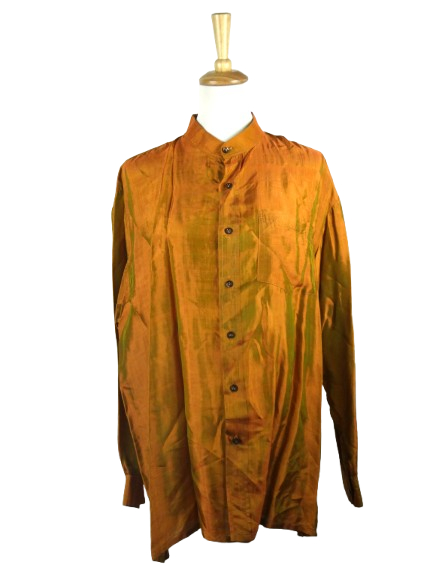 Sytan chemise manches longues encolure mao effet irisé - Taille XL - Photo 0