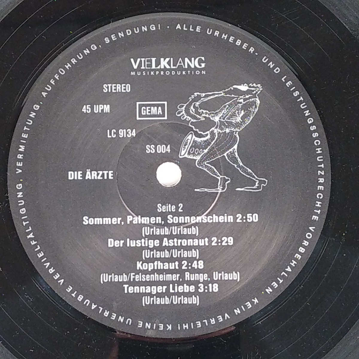 Die Arzte - uns geht's prima - vinyle 45 T Bon état - Vue 3 - 