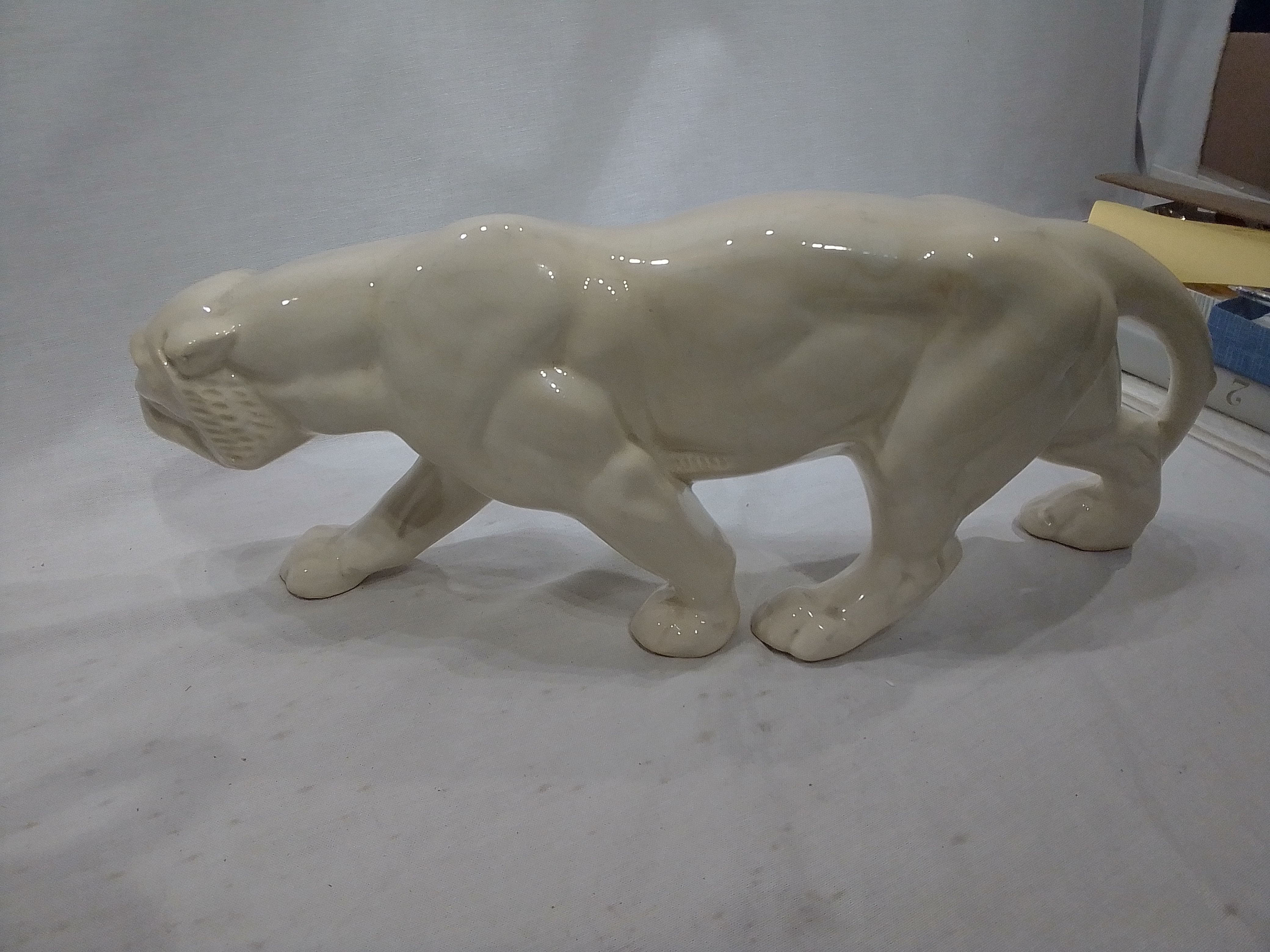 Panthère Tigre Céramique beige - Photo 3