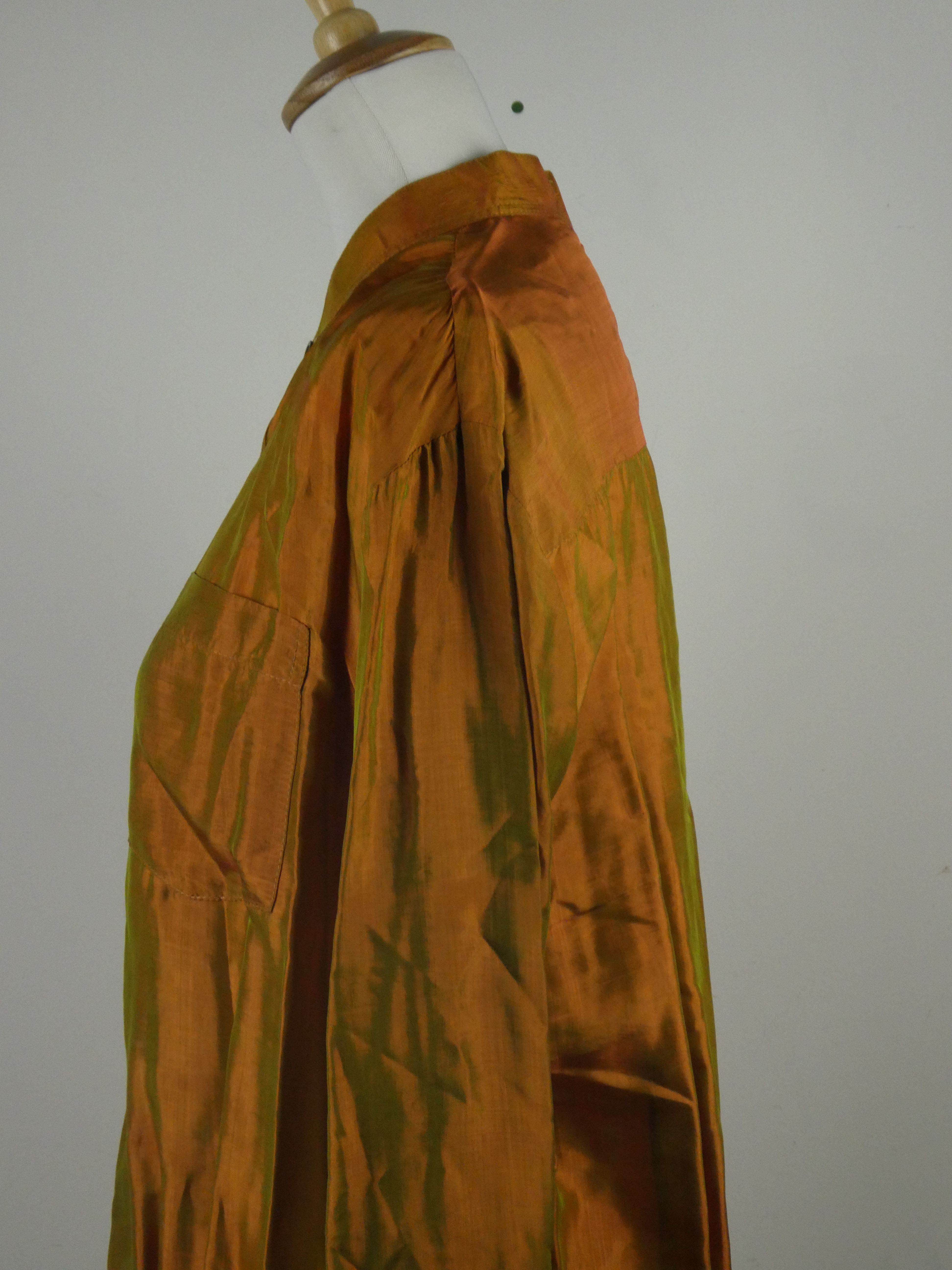 Sytan chemise manches longues encolure mao effet irisé - Taille XL - Photo 12