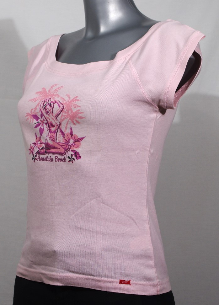 🌷T-shirt Esprit imprimé Pin Up, Taille L - Évasion Tropicale🌴 - Photo 1