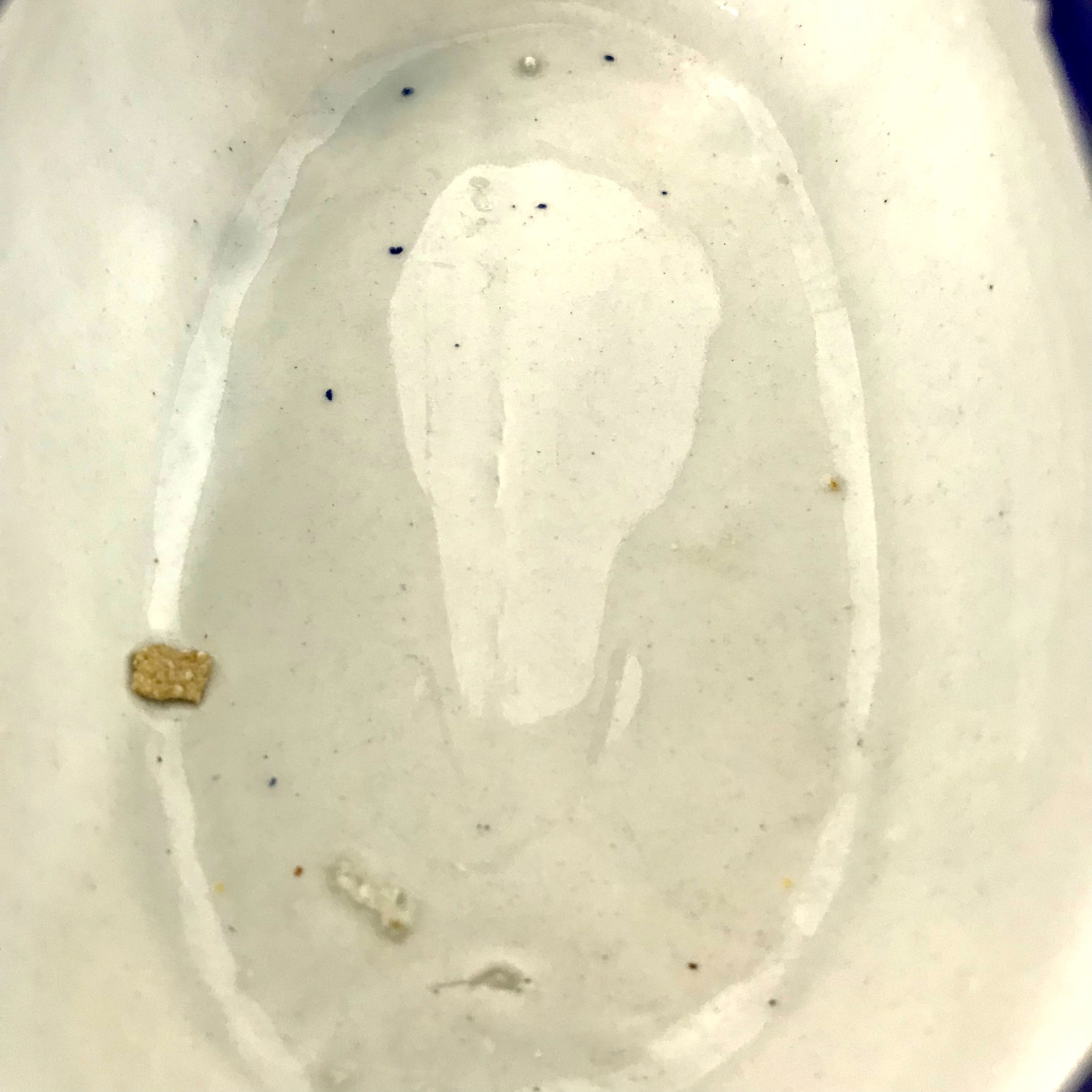 Panier en céramique Jaune et bleu - Rdo de Javea - Bon état - Photo 8