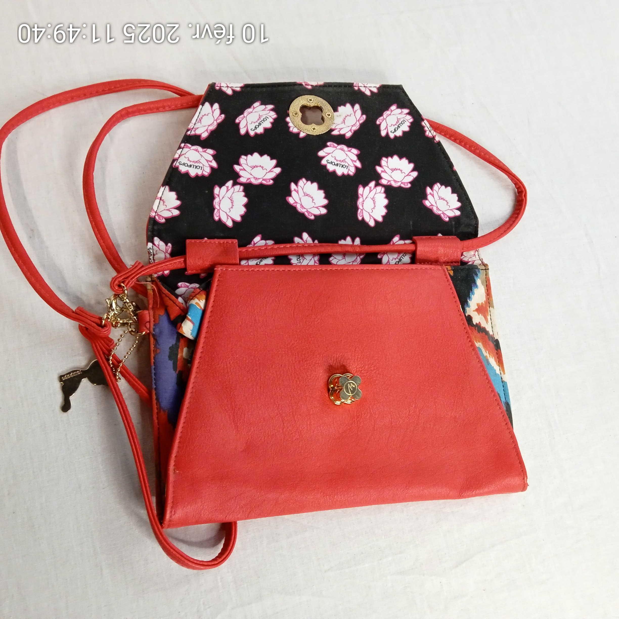 Sac pochette bandoulière Rouge LOLLIPOPS - Photo 1