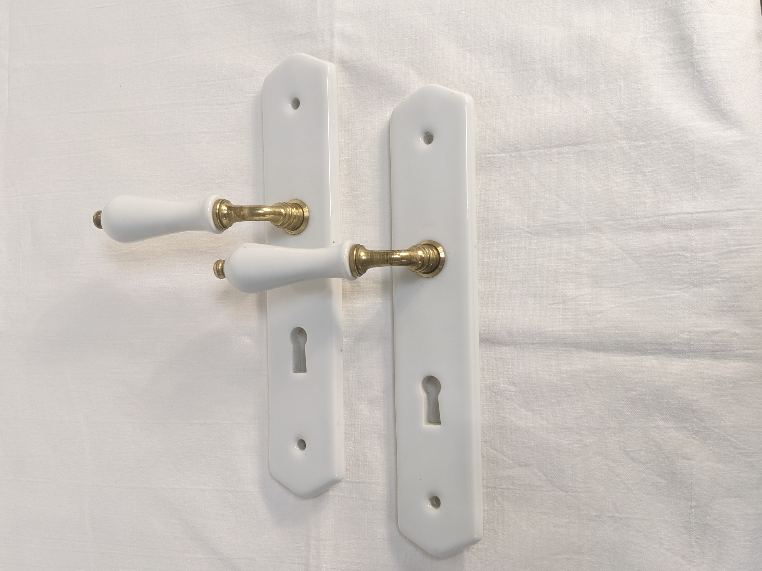 Poignées de porte en céramique style rétro - Photo 1