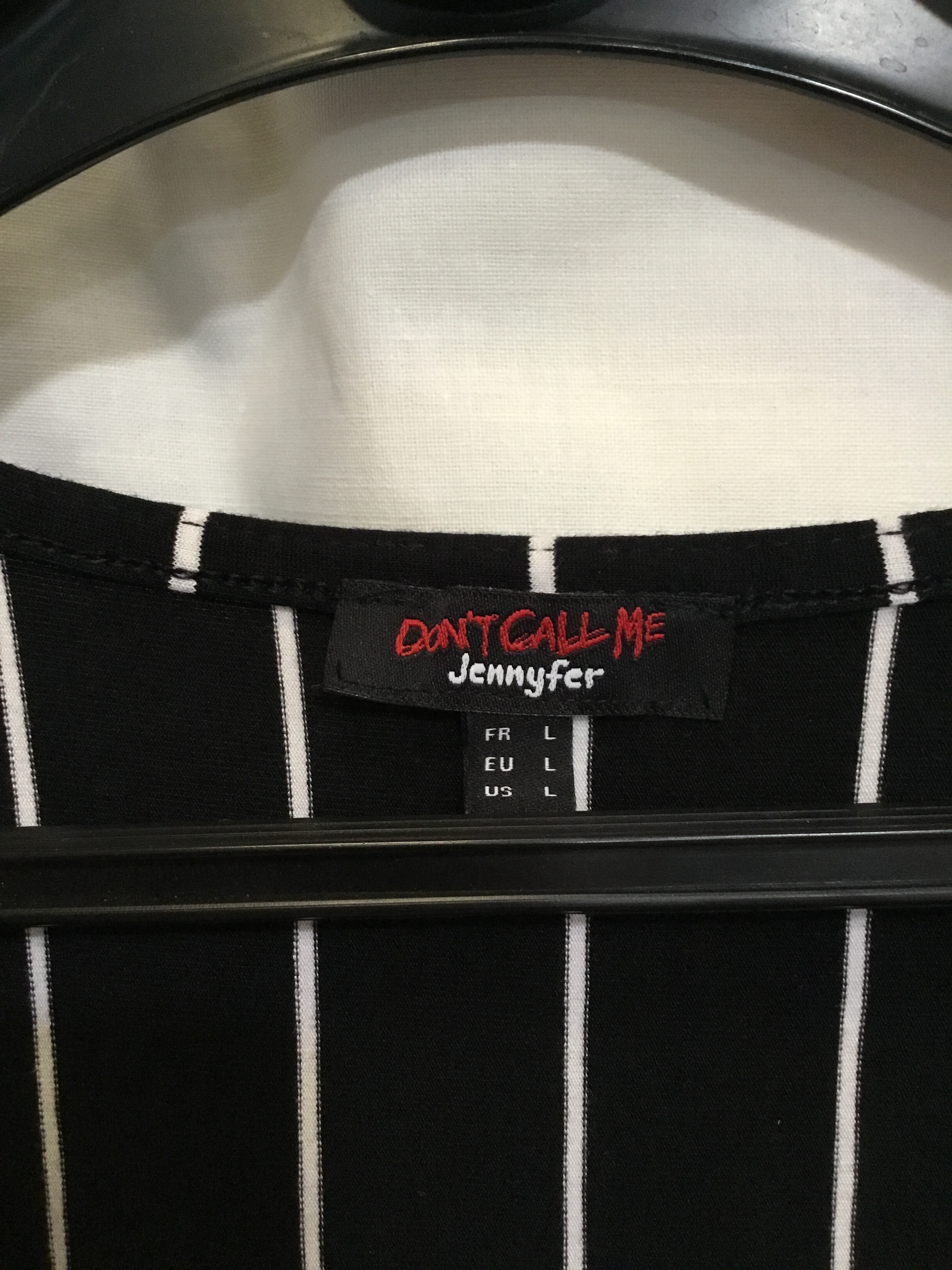 Voir photo 4 de Combinaison pantalon à rayures « JENNNYFER » Taille L Combinaison pantalon à rayures « JENNNYFER » Taille L Très bon état - Vue 4 -