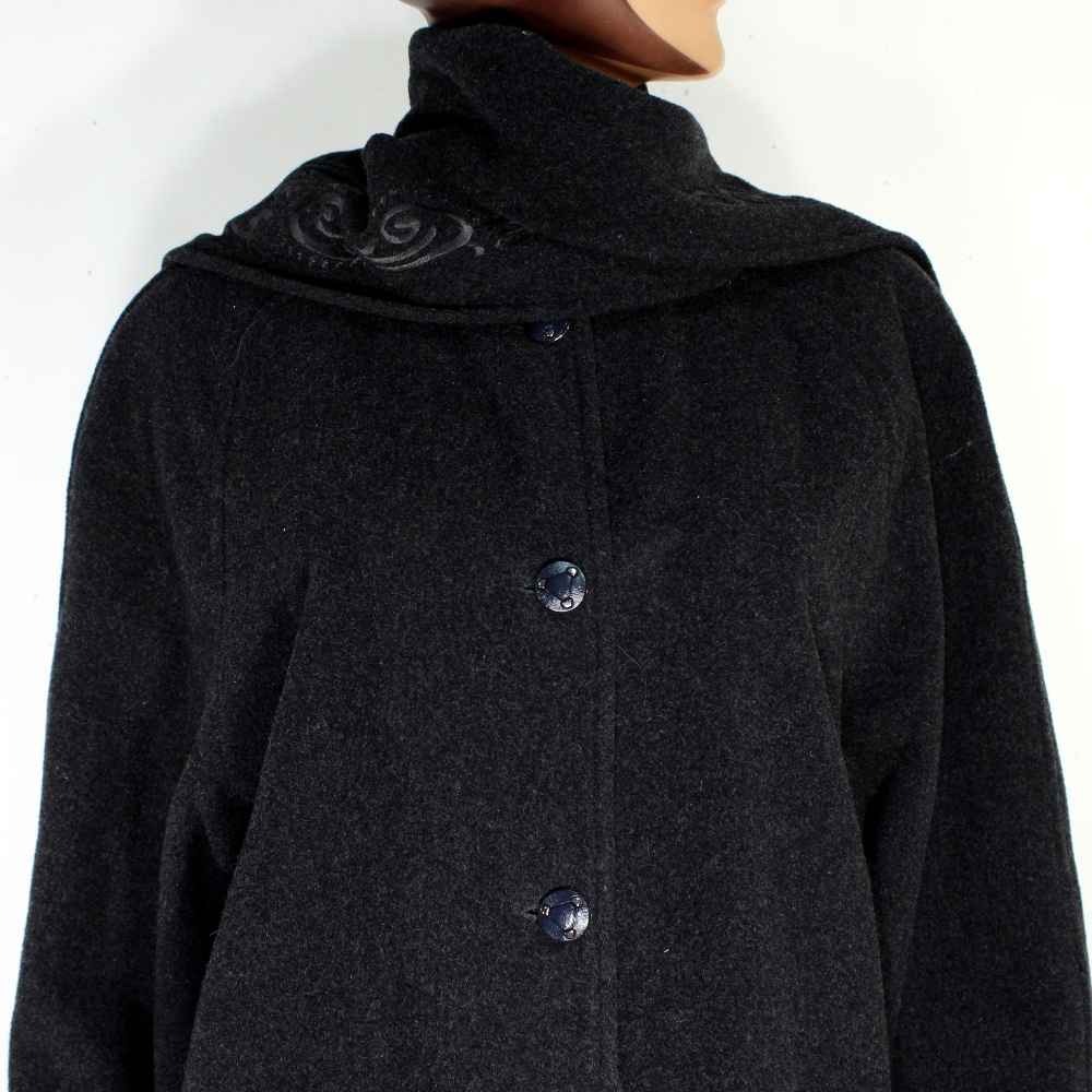Manteau Femme Gris Anthracite PORSCHE Taille 2 Bon état - Vue 5 - 