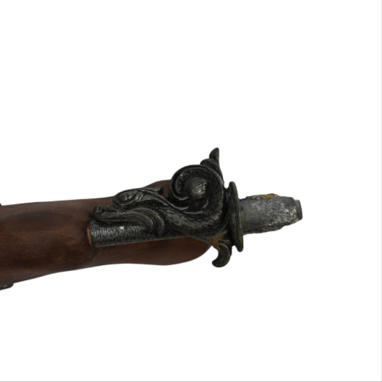Voir photo 3 de Facsimilé de pistolet à percussion - Accessoire de déguisement de pirates Facsimilé de pistolet à percussion - Accessoire de déguisement de pirates - Vue 3 -