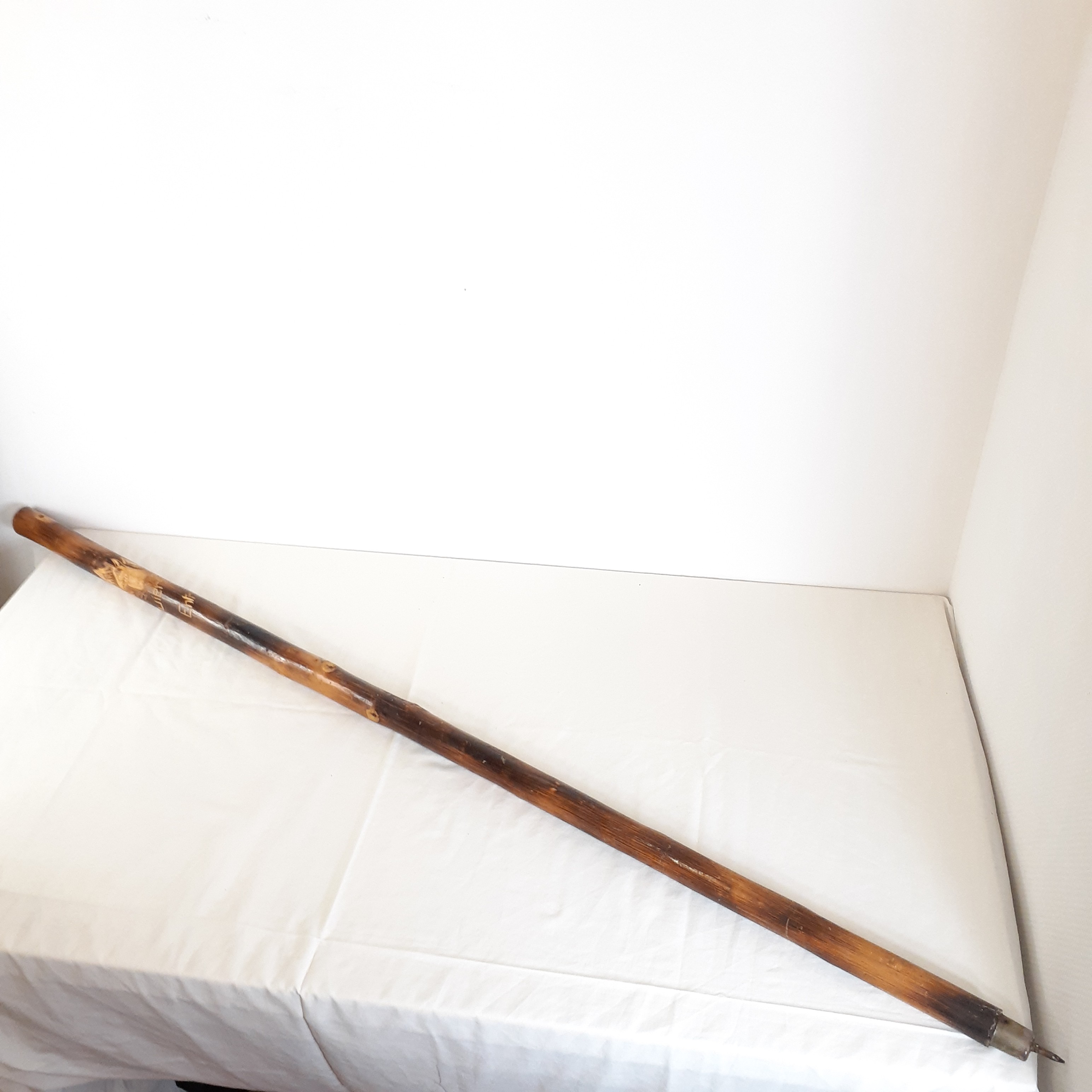 Canne de marche en bois sculpté - Photo 5