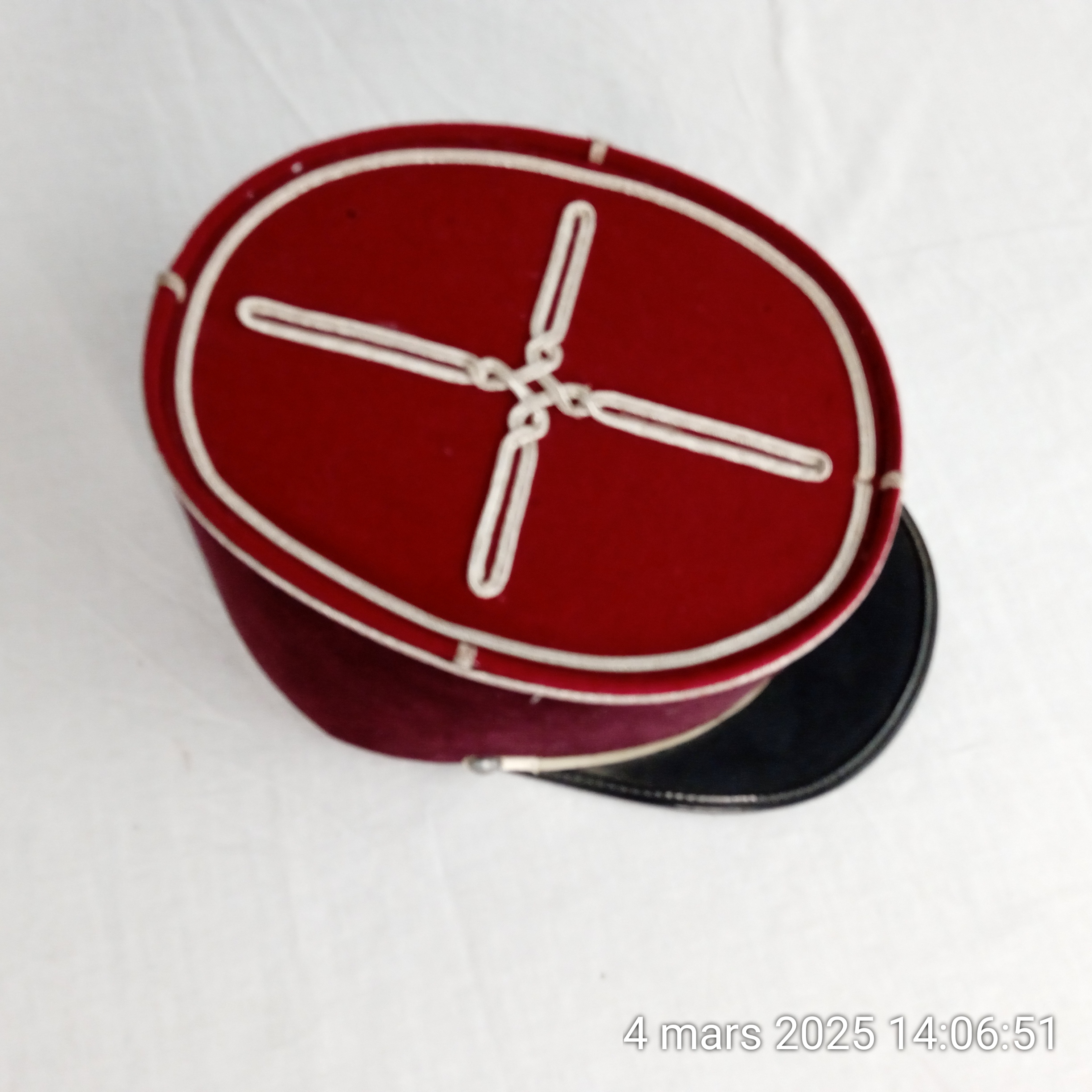 Képi velours officier médecin France - Photo 2