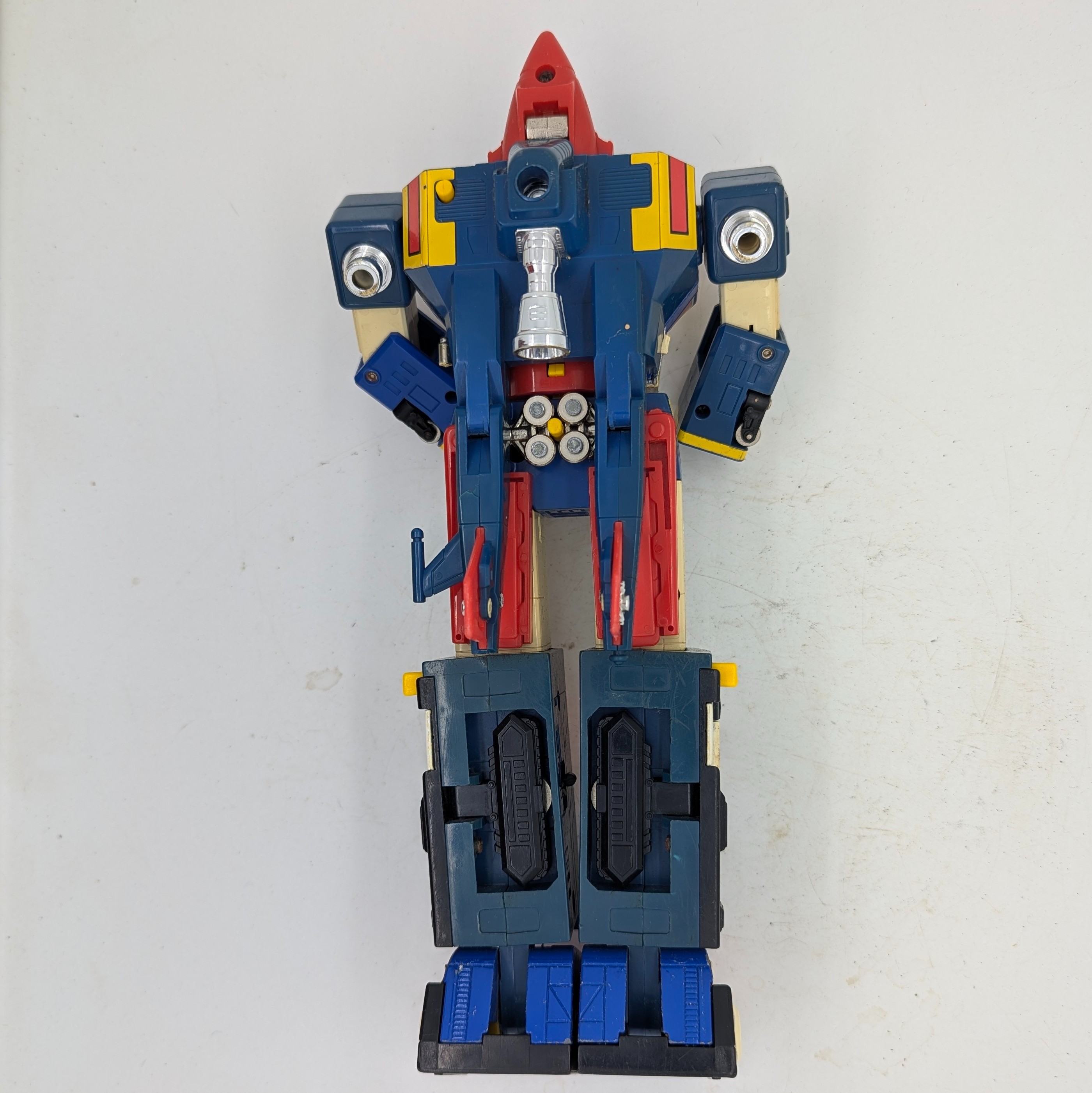 Vintage robot CHANGEMAN BANDAÏ 1985 H: 27 cm incomplet Bon état - Vue 3 - 