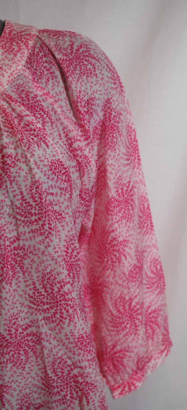 🌸 Blouse Armor Lux - 48 - Rose & Blanche – Élégance Légère 🌸 - Photo 4