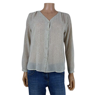 Chemisier cru imprim - taille 34 - H&M - Modalova