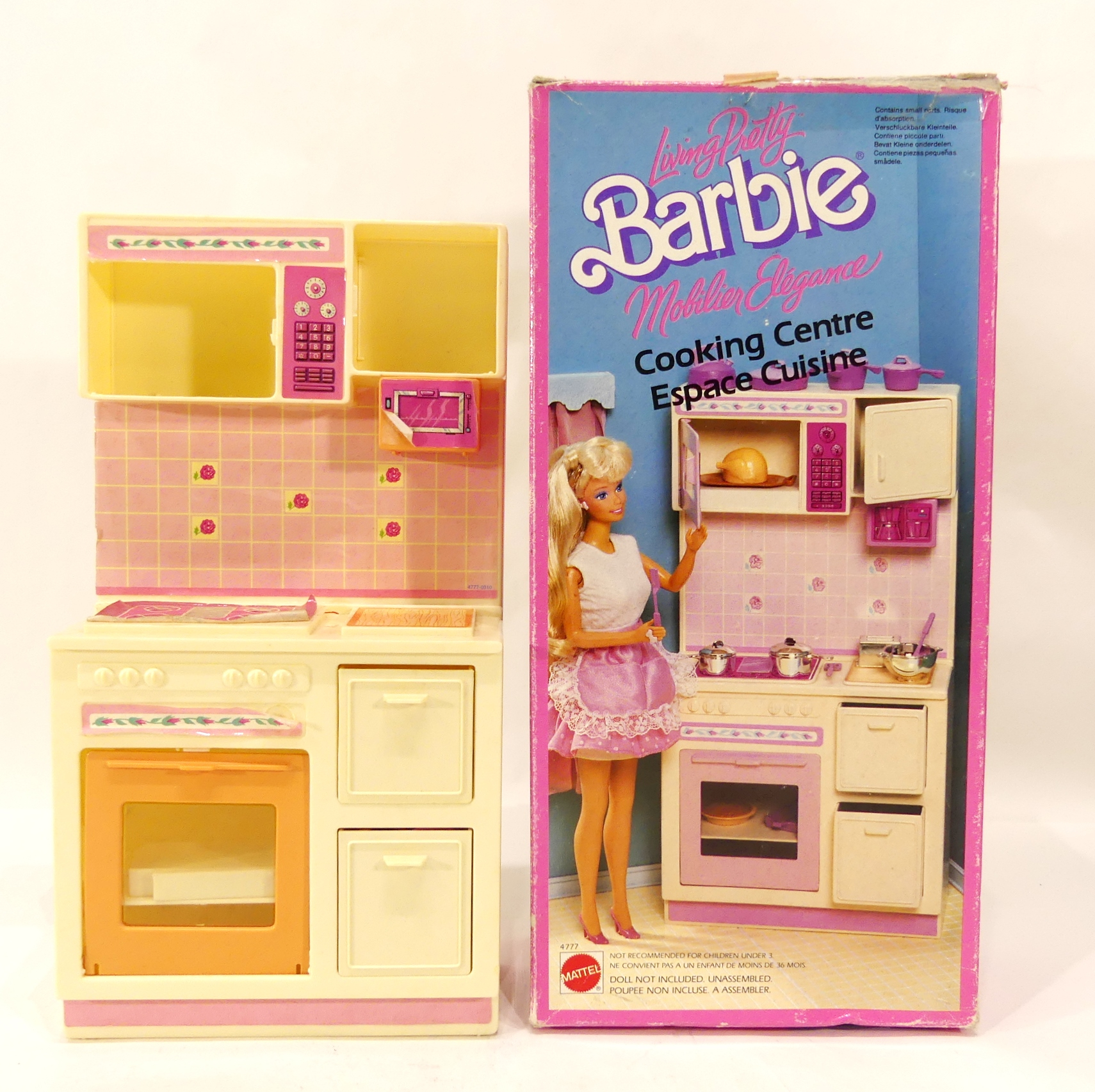 Lot de deux BARBIE Espace cuisine et frigo MATTEL année 1987 dans leur boîte d'origine - État correct - Photo 26