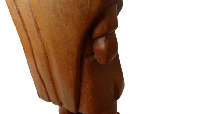 Statuette en bois - Homme Asiatique - Photo 13