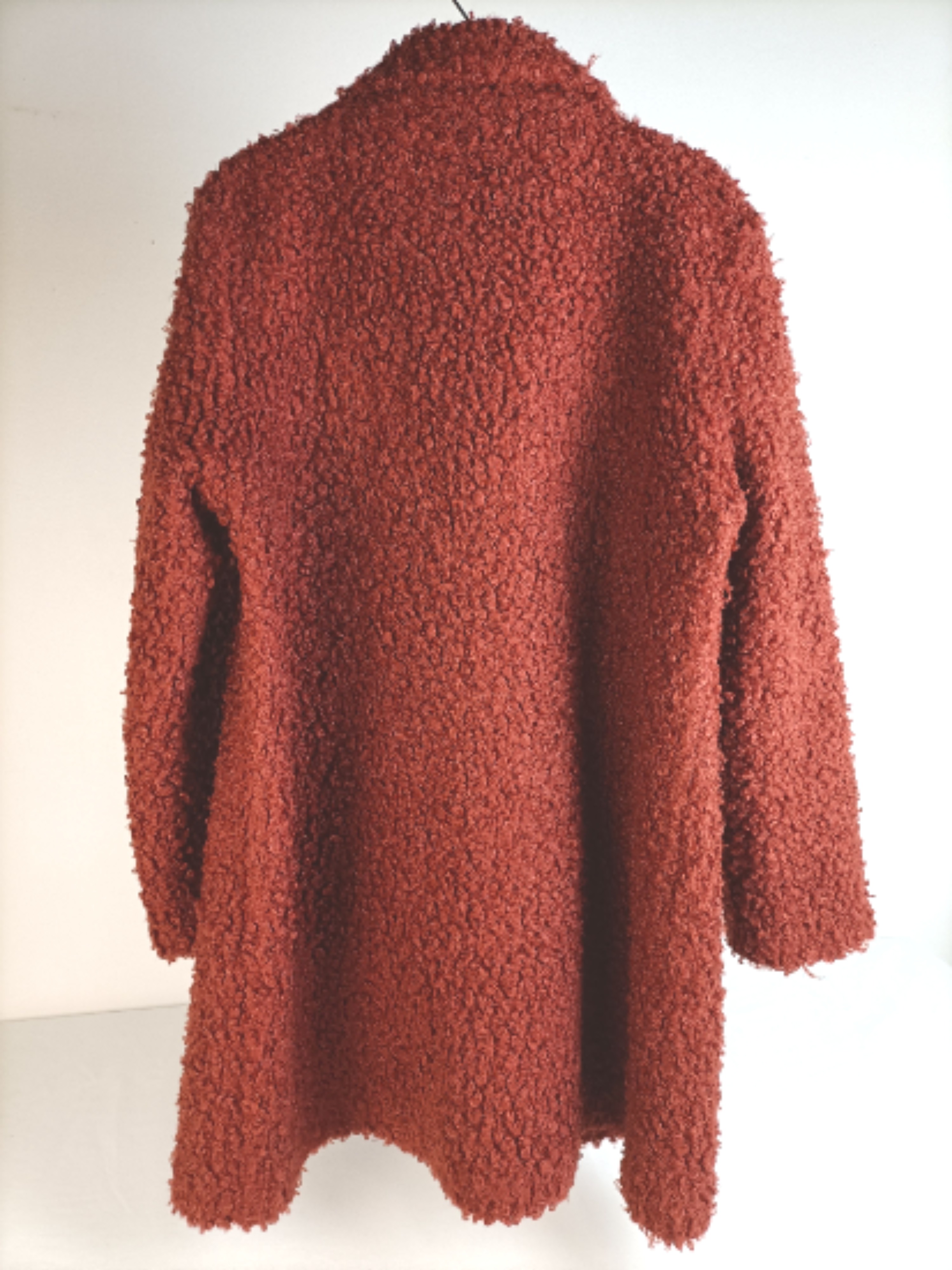 Manteau long femme boutonné couleur rouille - Gévana T46 - Photo 5