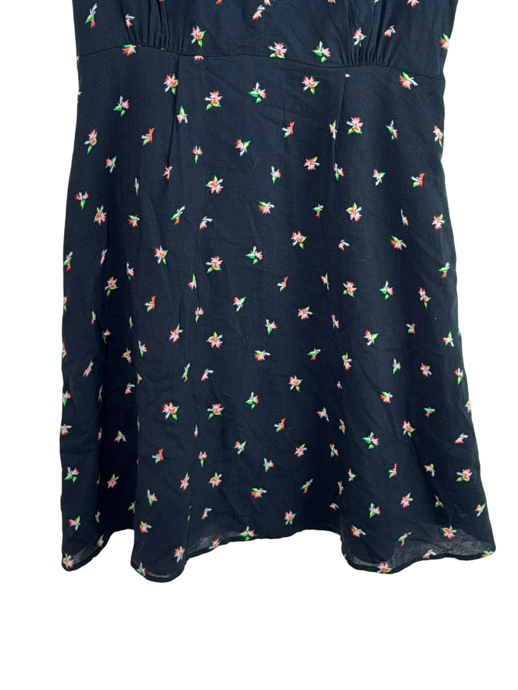 Voir photo 2 de Robe Noire Fleurie & Other Stories S 🌸 Robe Noire Fleurie & Other Stories S 🌸 - Vue 2 -