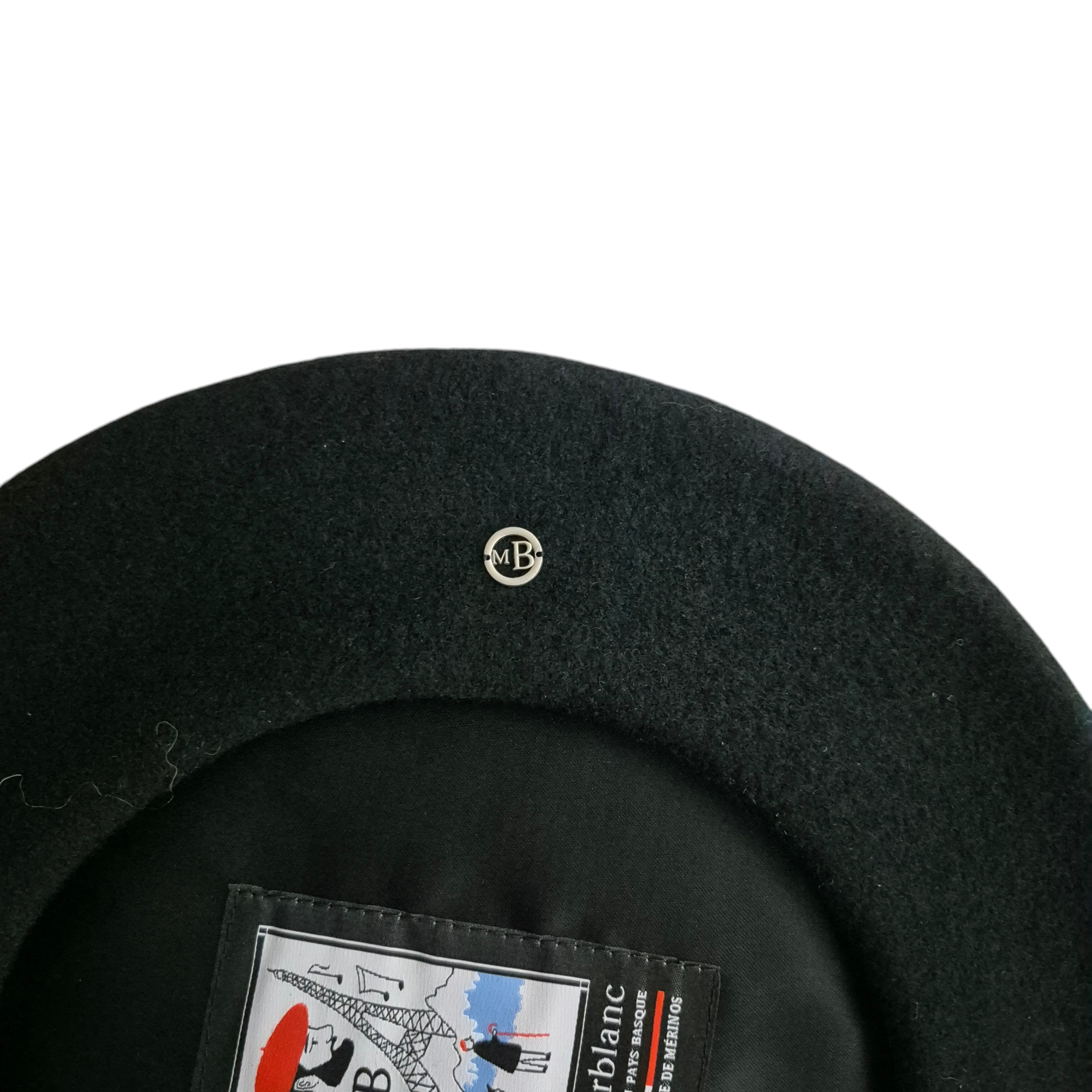 Authentique Béret Basque, Laine Merinos Imperméable, Homme Ou