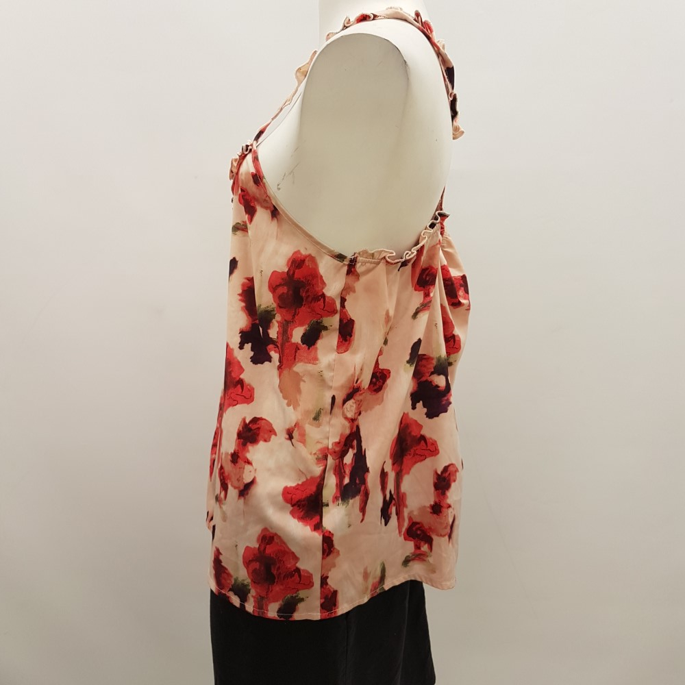 Top à bretelles rose à fleurs - LA REDOUTE - Taille 44 - Photo 1