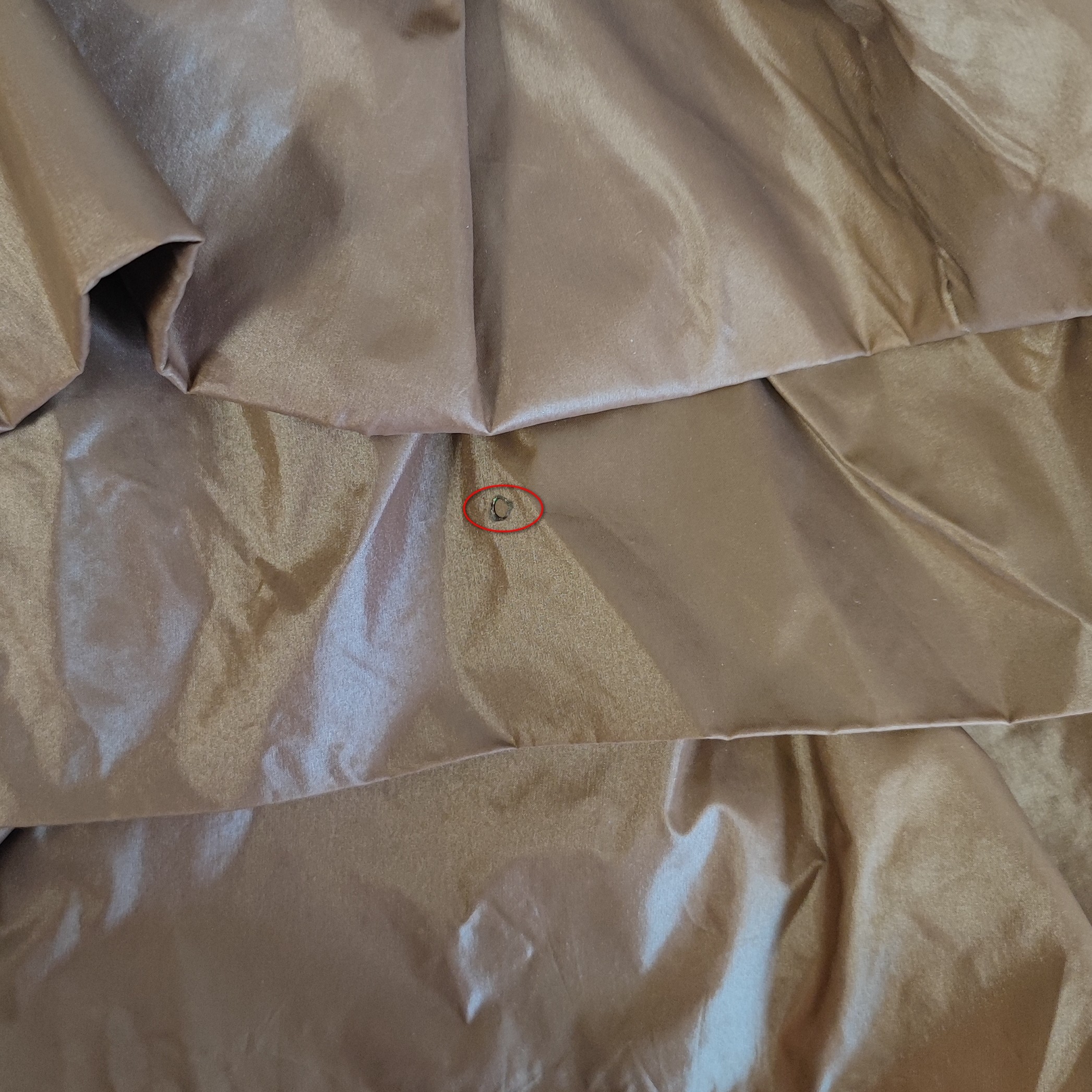 MONCLER - Doudoune marron à volants - T0 - Femme État correct - Vue 15 - 