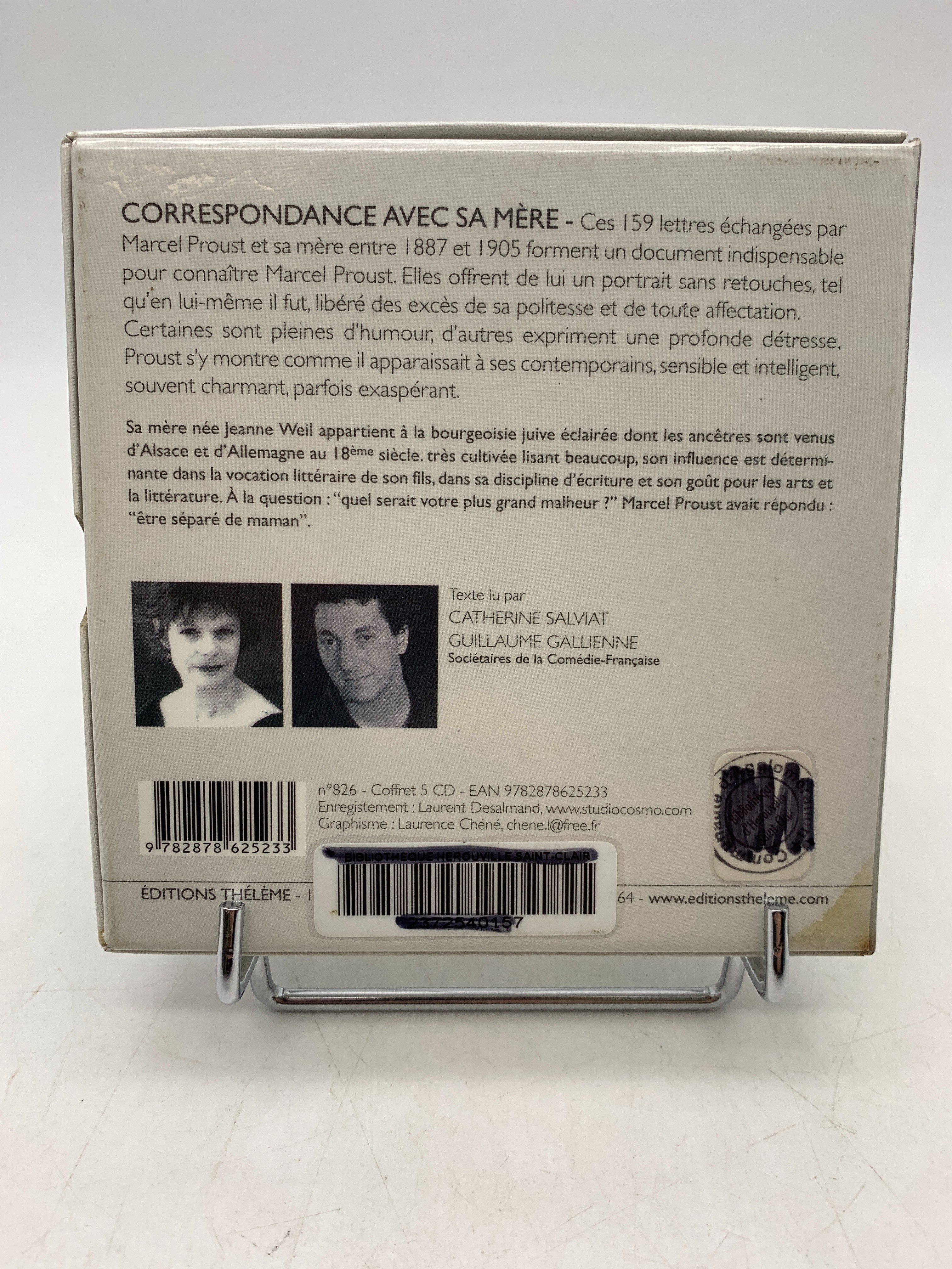 Voir photo 4 de Marcel Proust, correspondance avec sa mère - coffret cd Marcel Proust, correspondance avec sa mère - coffret cd Très bon état - Vue 4 -