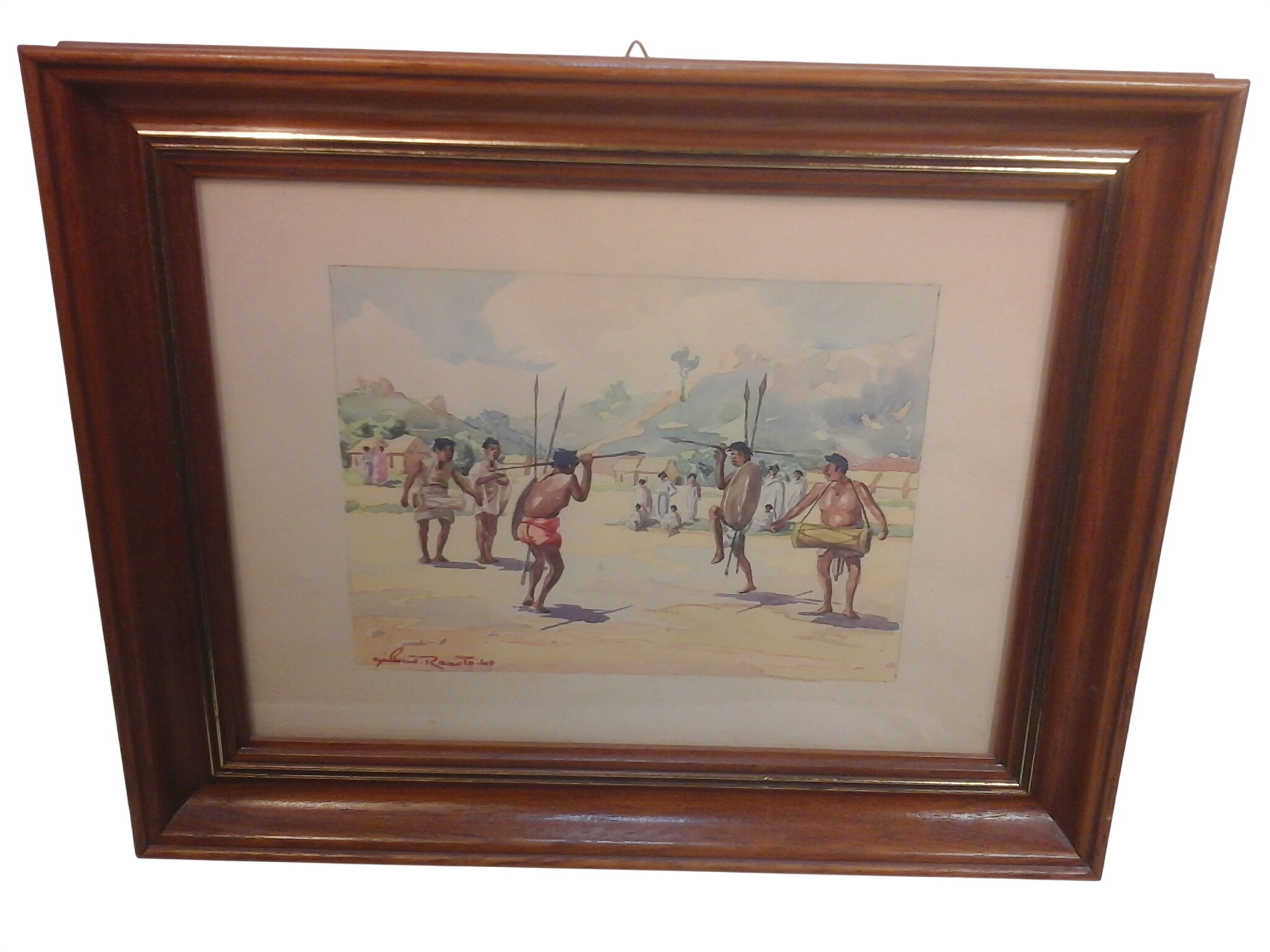 Tableau Gilbert Rakoto Portrait malgache Très bon état -  reconditionné disponible sur Label Emmaüs