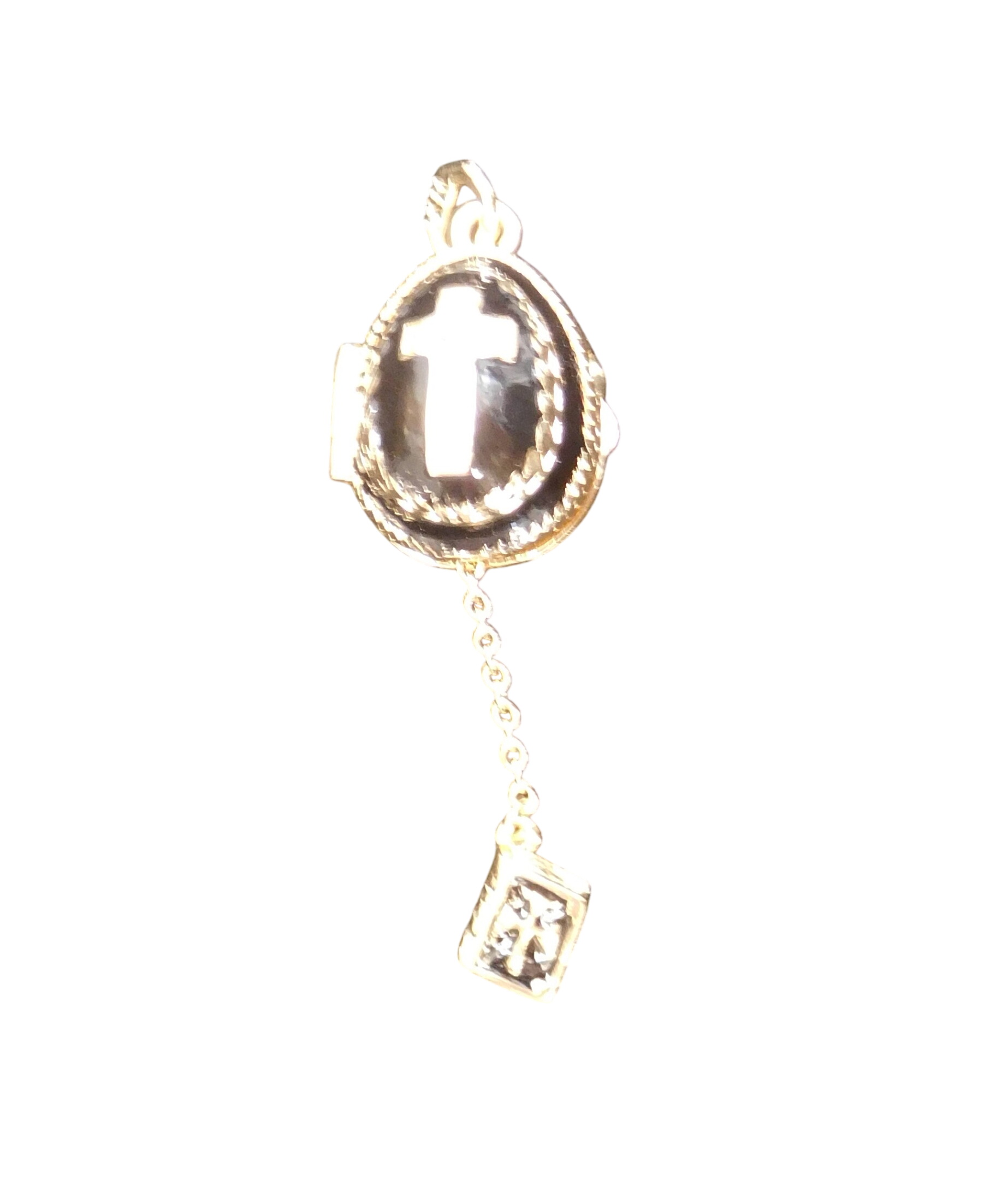 Pendentif "uf de Faberg" de style Russe - Marque - mail Noir Intense Plaqu Or 18K - akm - Modalova