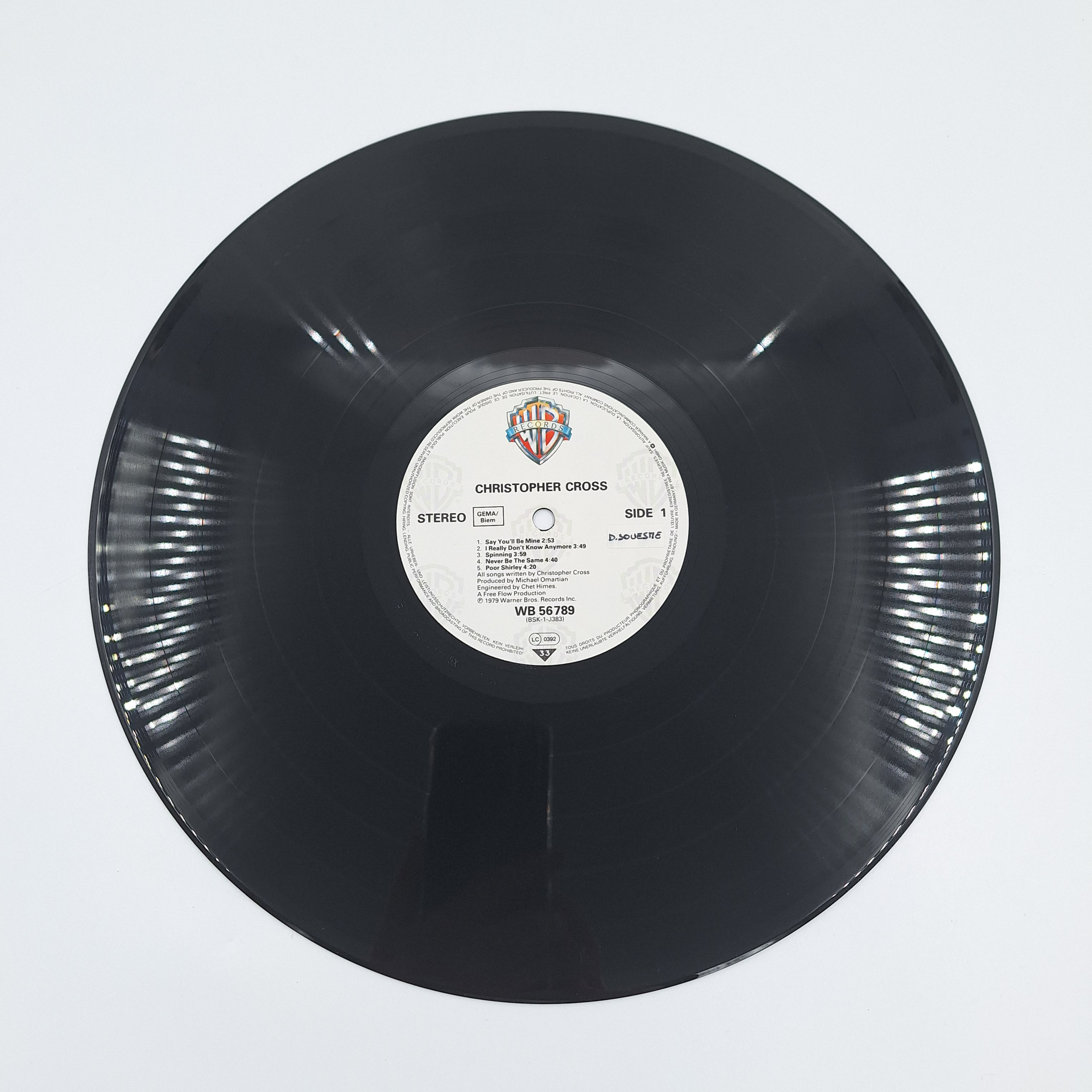 Vinyle 33 tours « Christopher Cross ». 1979. Warner Bros Records. Très bon état - Vue 4 - 