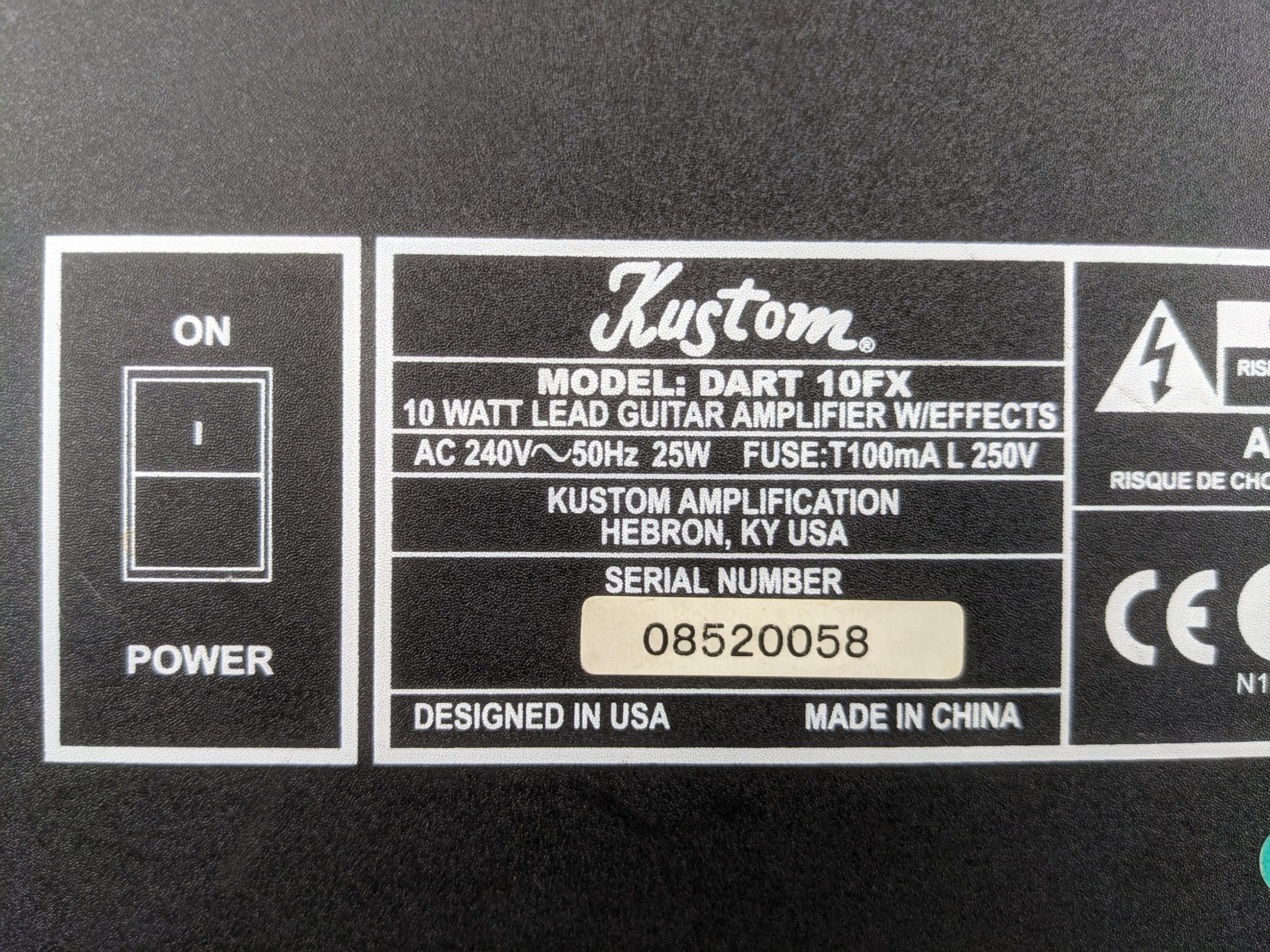 Ampli guitare Kustom Dart 10FX - Photo 2