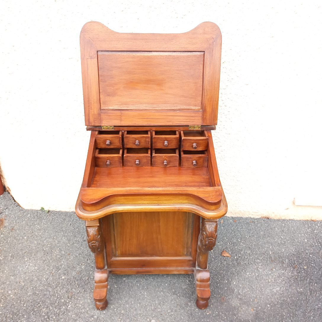 Secrétaire, bureau en acajou style Davenport - État correct - Photo 11