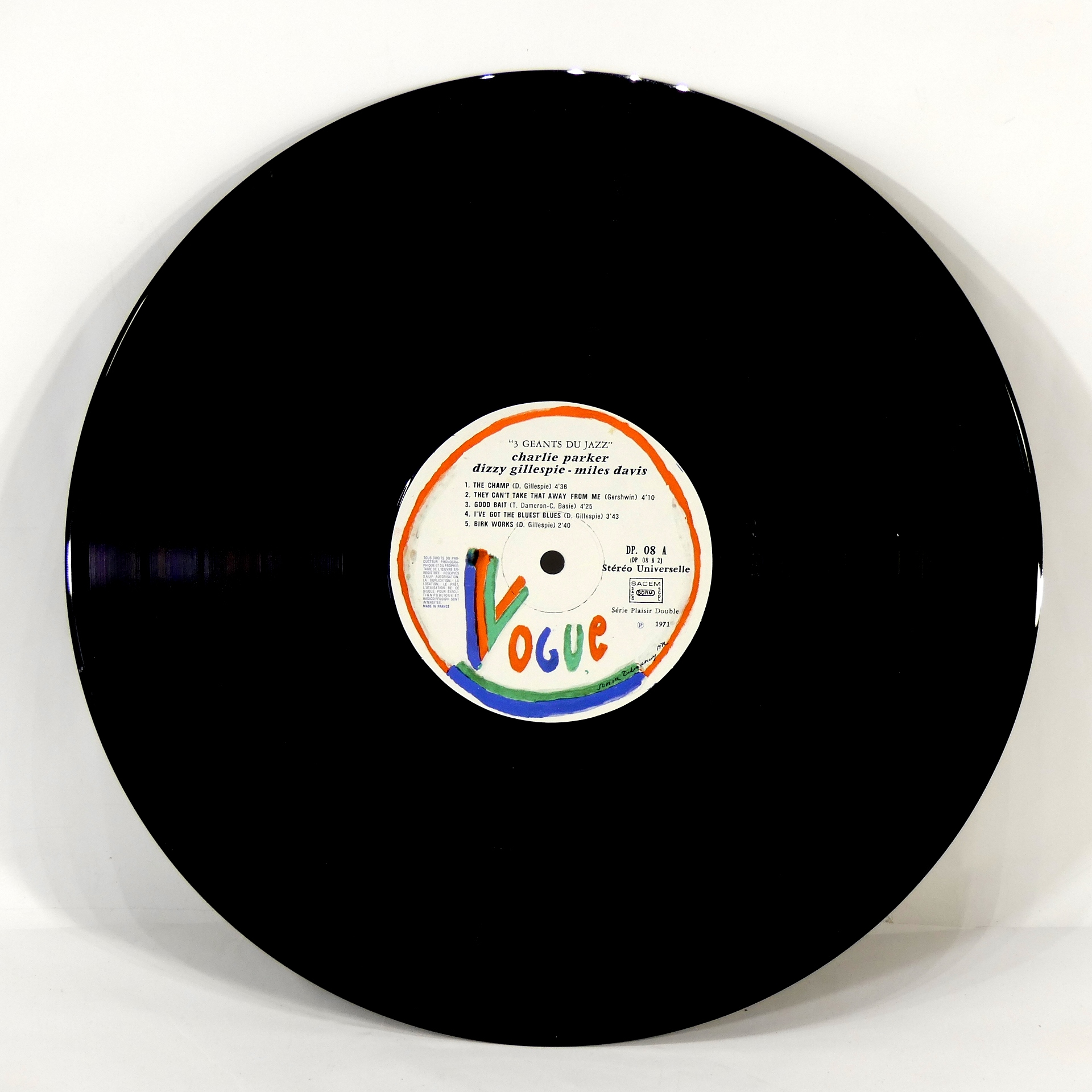 Vinyle - Charlie Parker, Miles Davis, Dizzy Gillespie - 1971  - Vue 4 - 