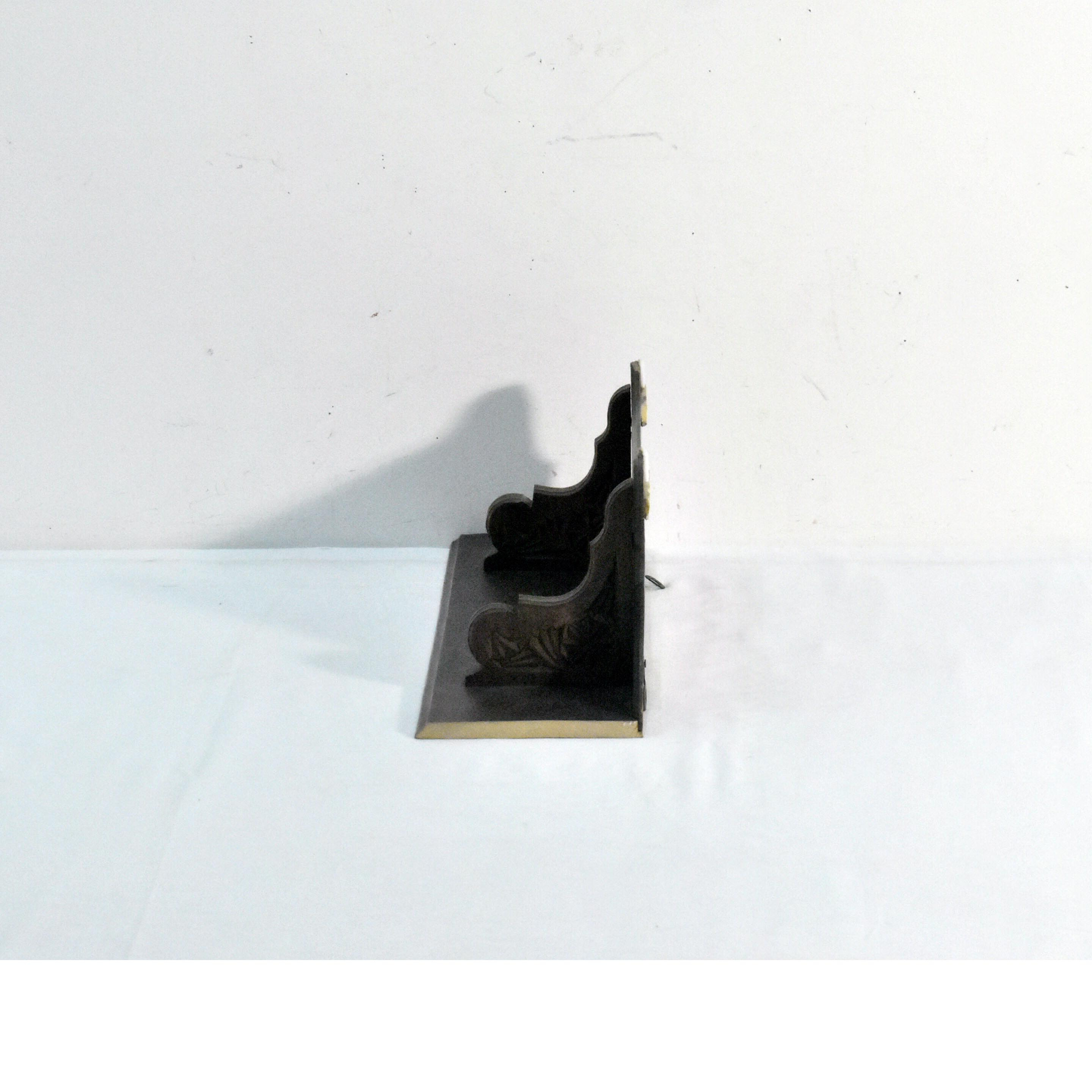 Petite Etagère Murale Incomplète - Bois Sculpté - Photo 2
