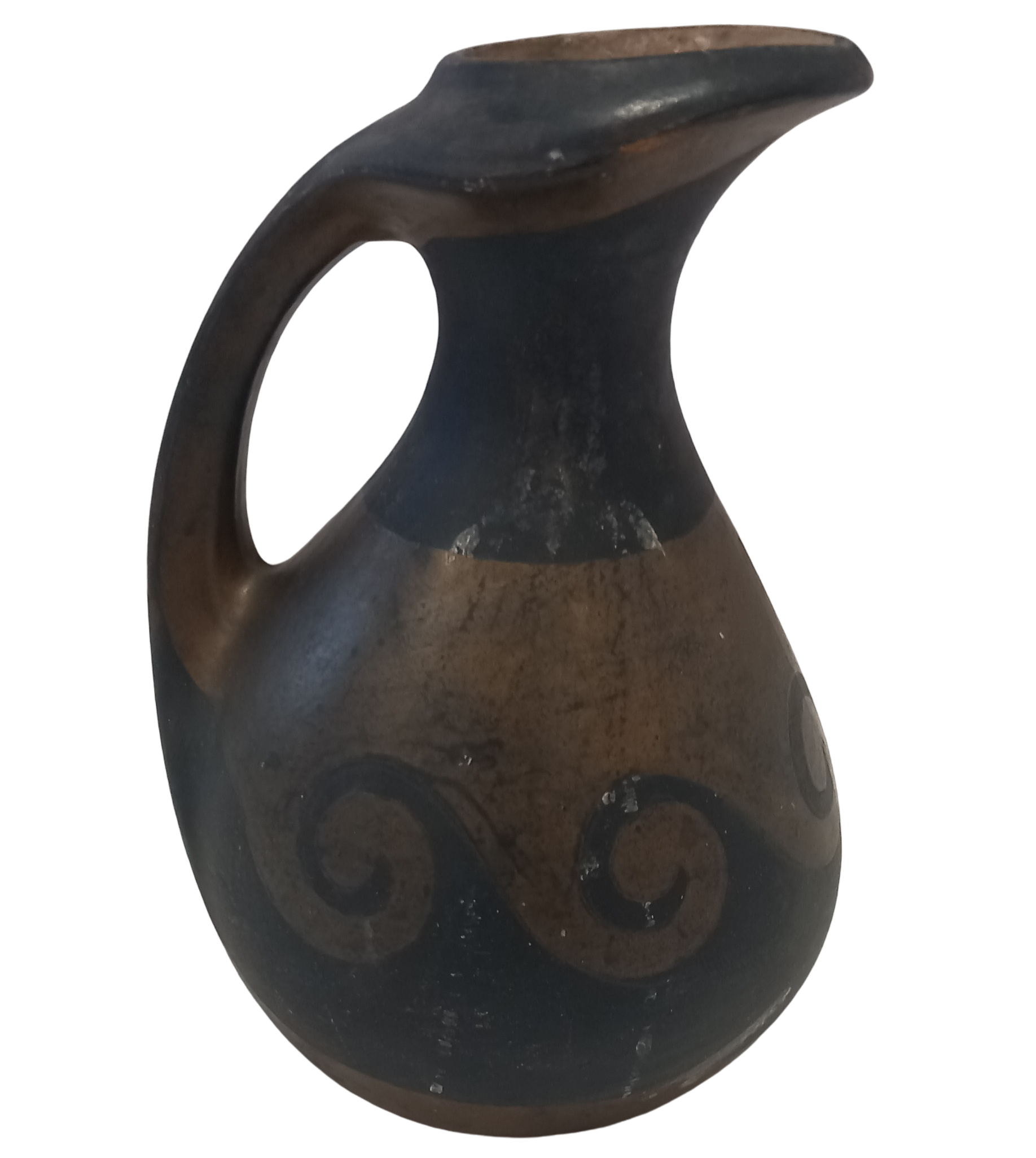 Petit pichet en grès signé et numéroté. - État correct sur Label Emmaüs