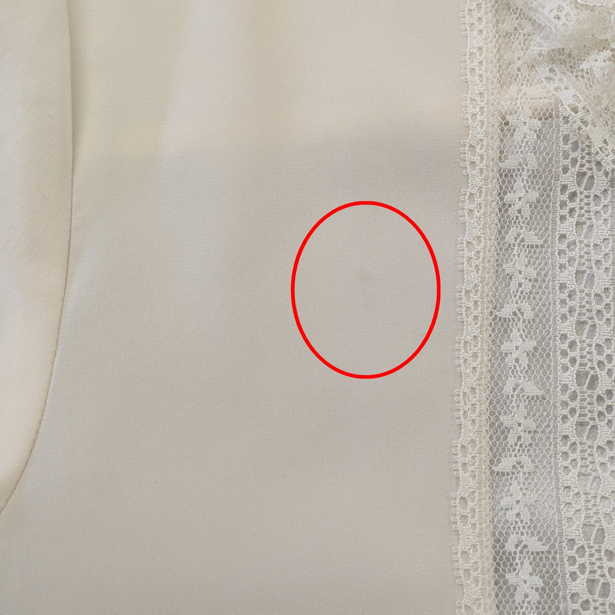 Chemise Chemisier Alexis Mabille x Monoprix T 38 en soie et dentelle ivoire - Photo 5