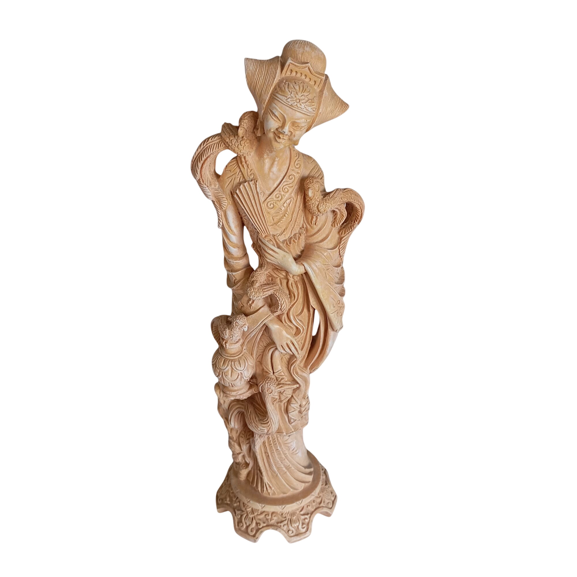 Statue de femme asiatique en résine - Photo 0