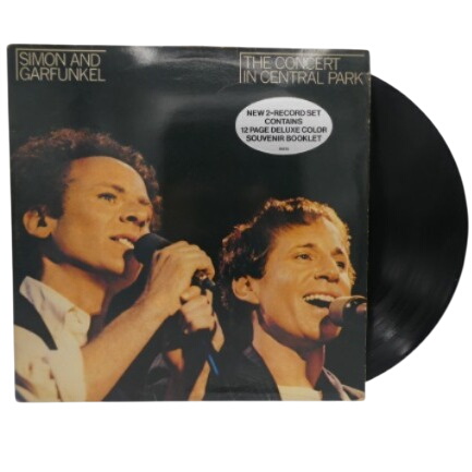 2 Vinyles - Simon & Garfunkel - "The Concert In Central Park" - Année 1982 - Très bon état sur Label Emmaüs