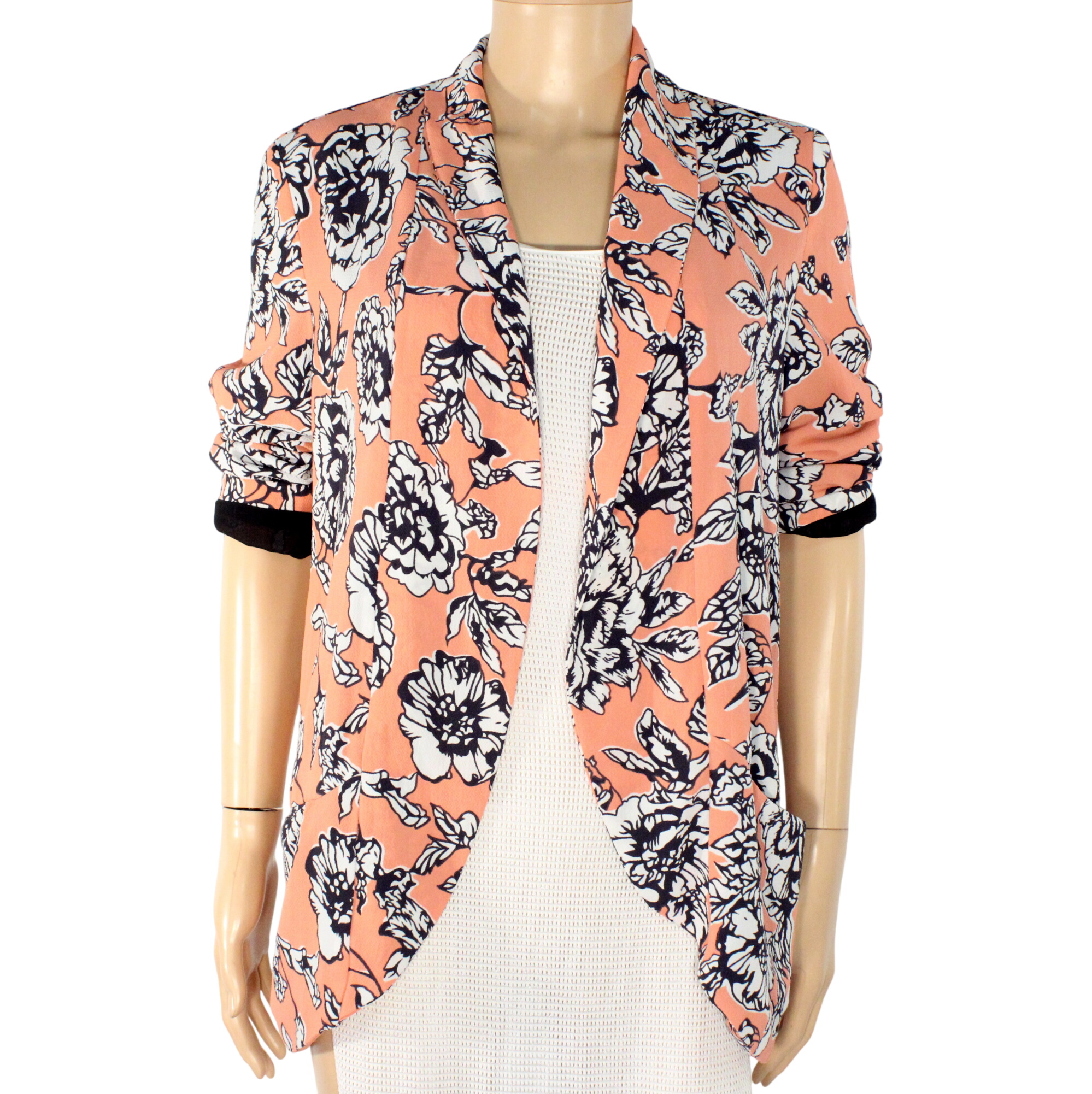 Veste Femme Rose Fleurie PIMKIE Taille Estimée S / M - Photo 0