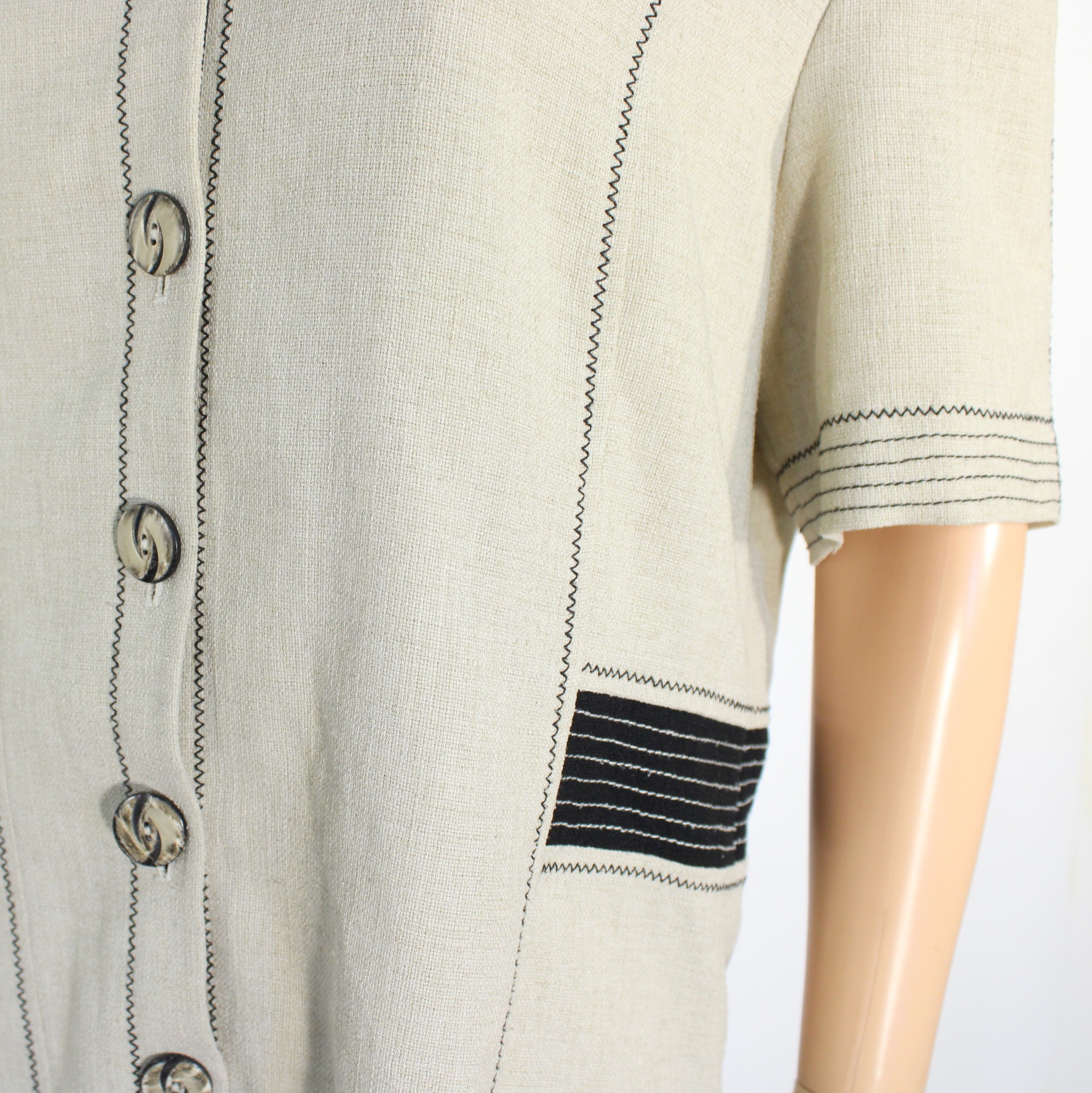 Veste Femme Beige UN JOUR AILLEURS Taille 44  - Vue 4 - 