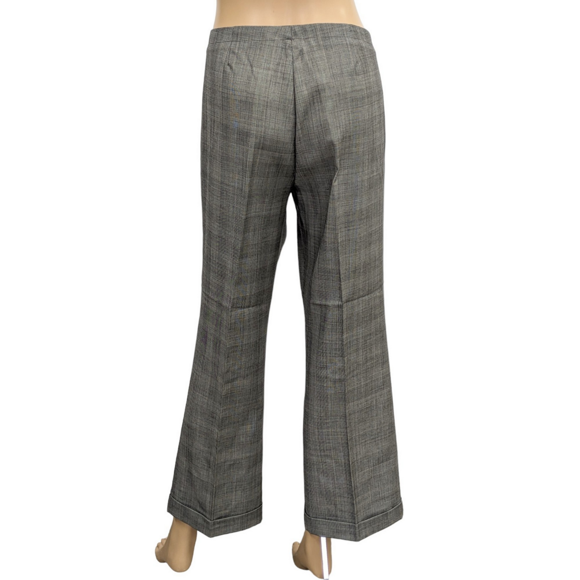 Tailleur Veste & Pantalon Lolita Lempicka T 42 Ensemble en laine vierge motif Prince de Galles gris - Photo 8