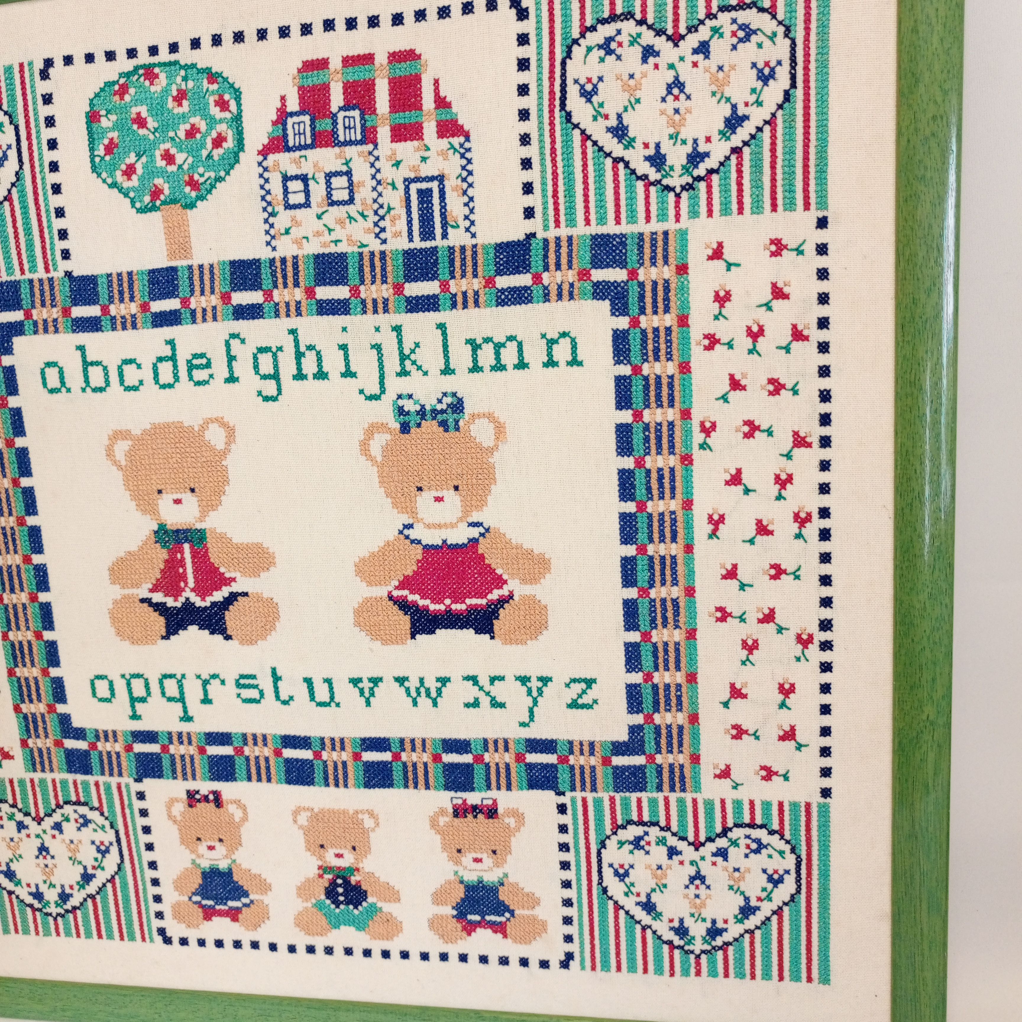 Ancienne Broderie Point de Croix - État correct - Photo 5