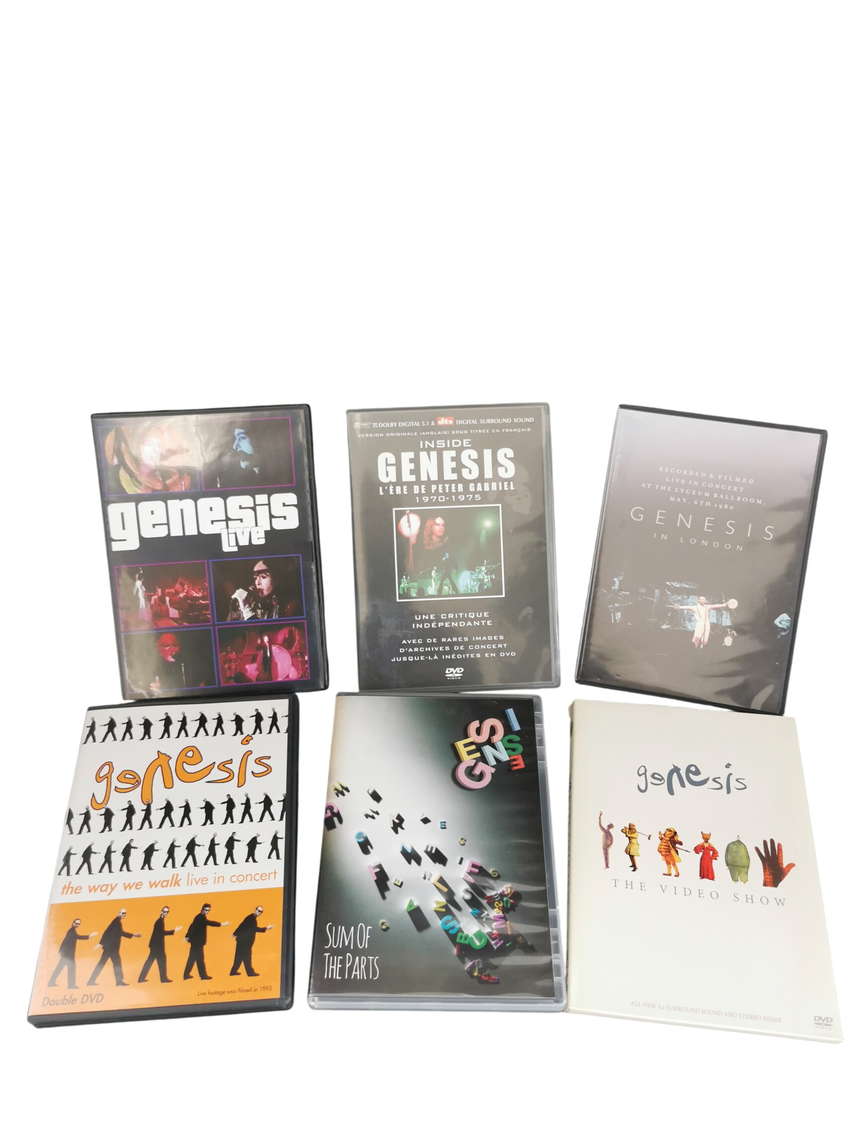 Lot 6 DVD video GENESIS # Très bon état -  reconditionné disponible sur Label Emmaüs