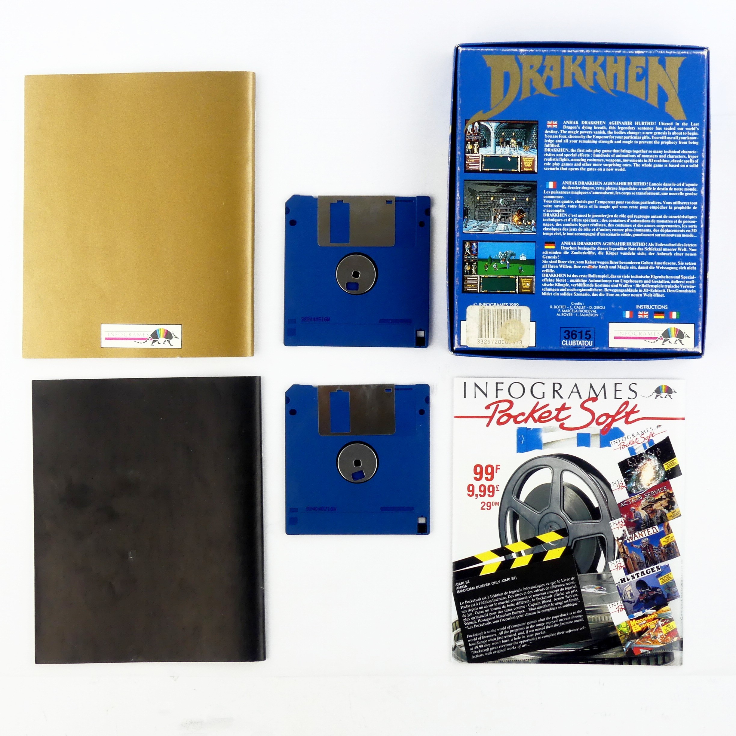 Jeu vidéo Drakkhen pour AMIGA 500, 1000, 2000 - Infogrames, 1989 Bon état - Vue 3 - 