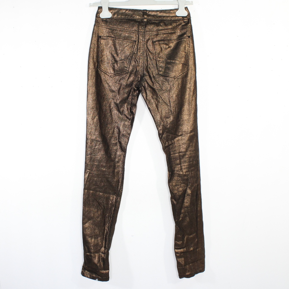 Voir photo 2 de Pantalon Femme Cuivré H&M Taille Estimée 34 Pantalon Femme Cuivré H&M Taille Estimée 34 Très bon état - Vue 2 -