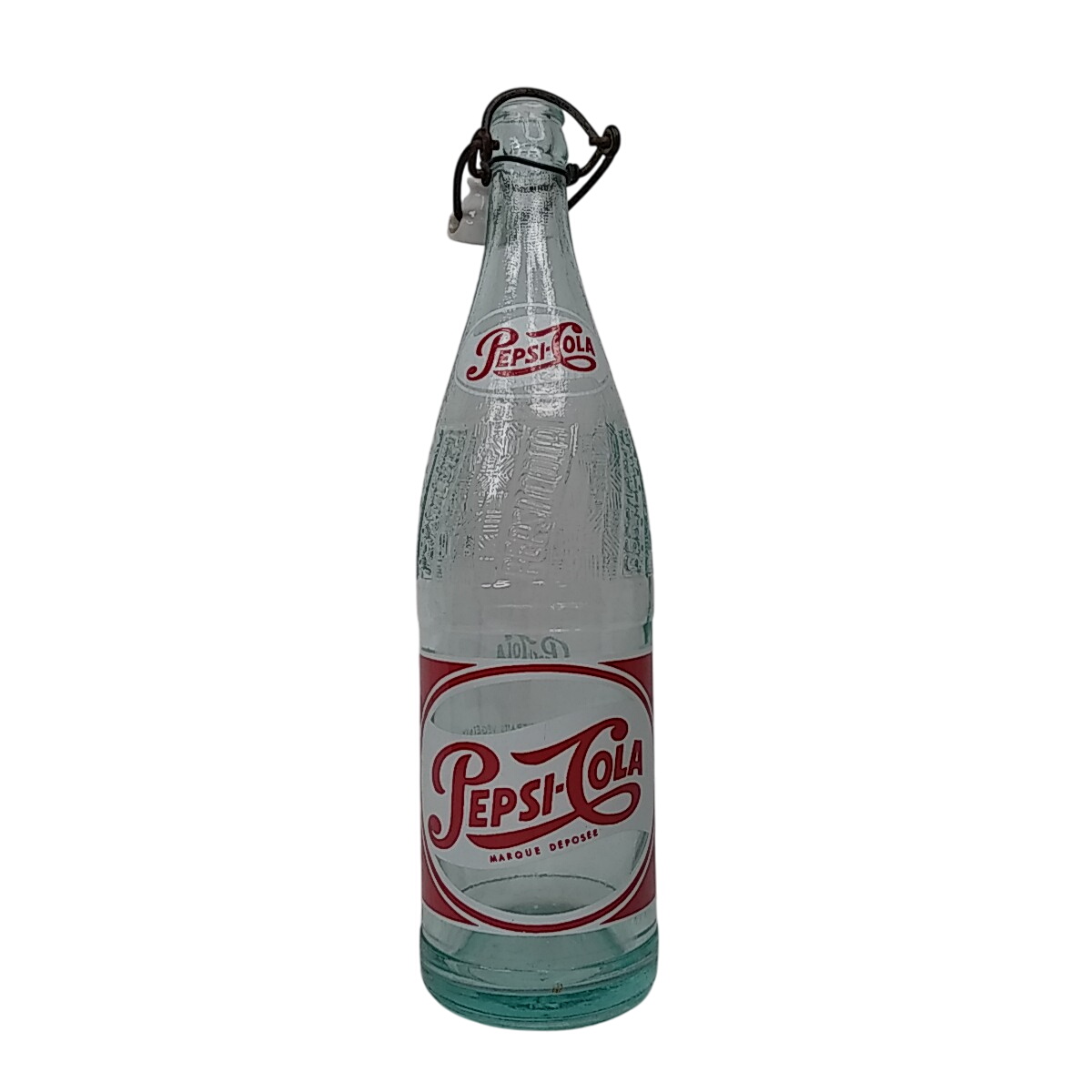 Bouteille en verre de marque Pepsi - cola - Label Emmaüs, image size:1200x1200