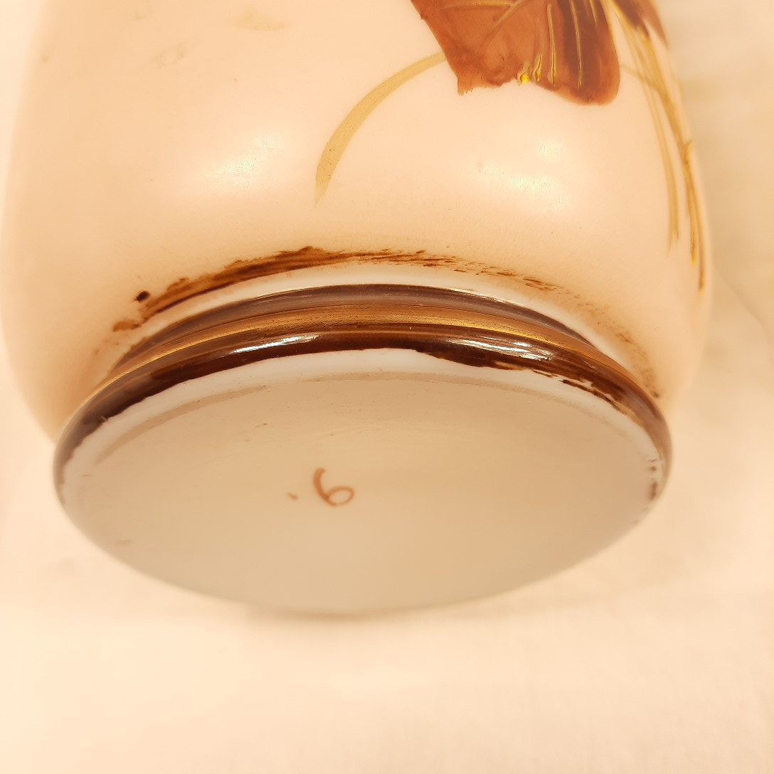 PAIRE de VASES en opaline de cristal art déco années 20 Très bon état - Vue 6 - 
