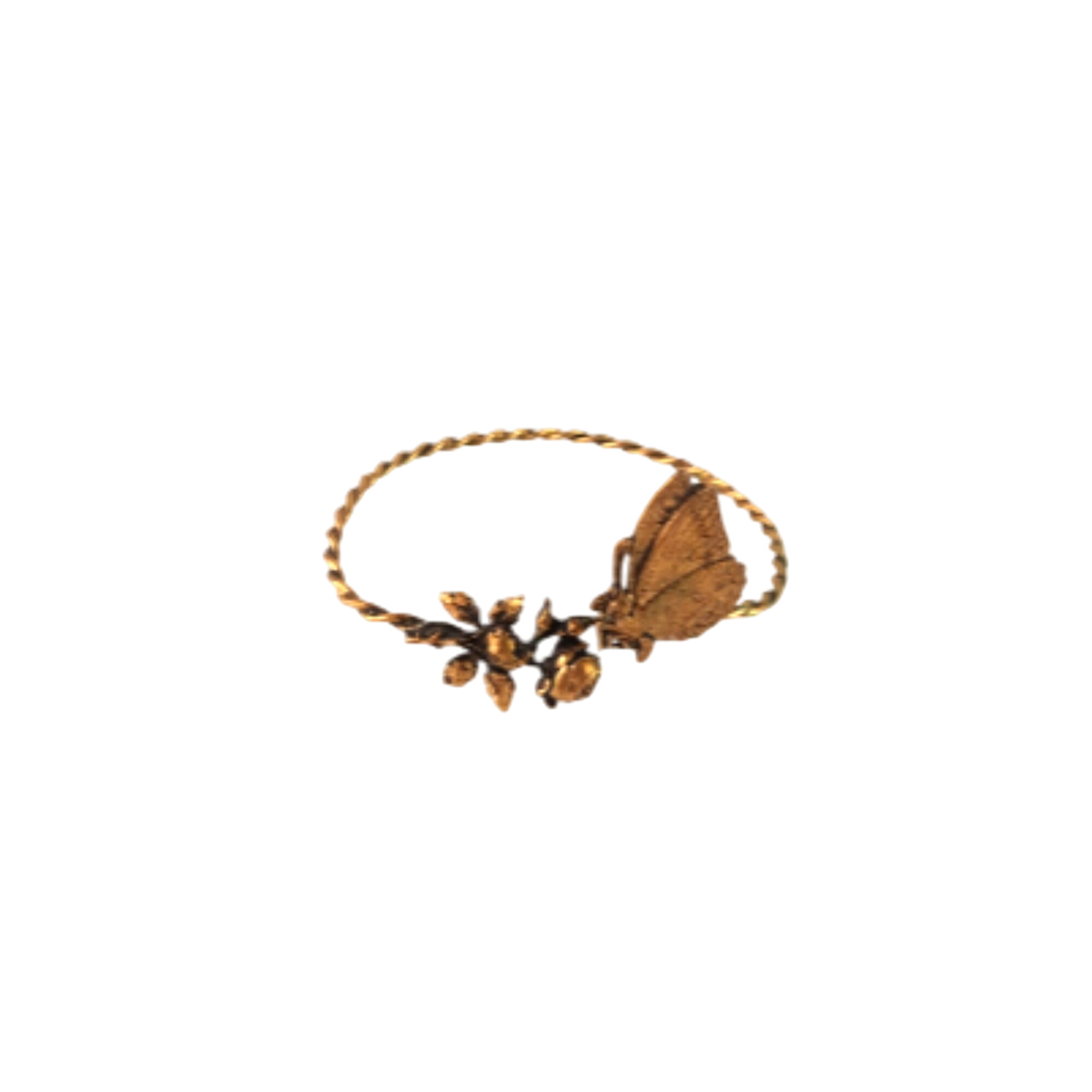 Bracelet manchette dor papillon - Label Emmaus - Modalova