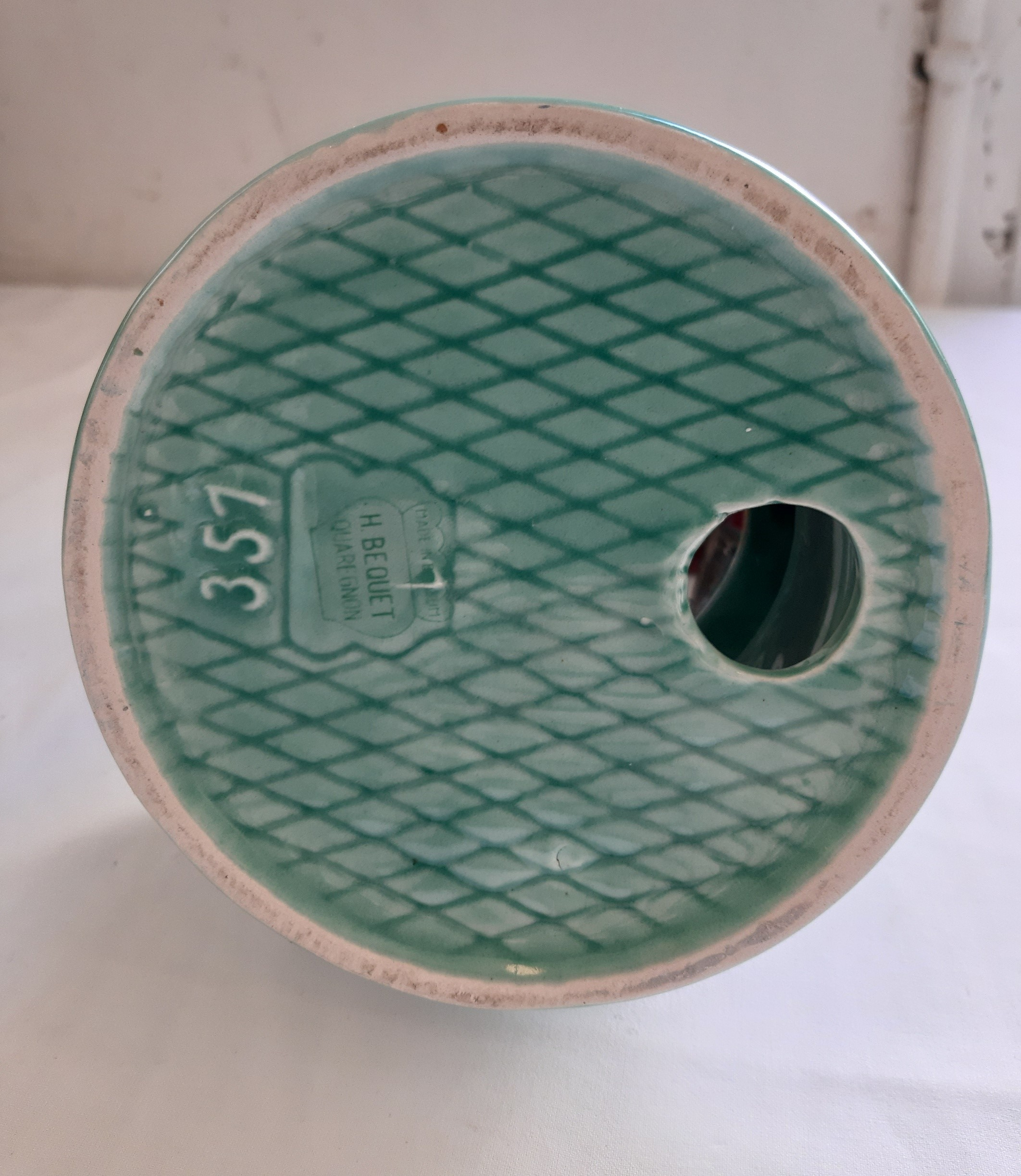 PUIT décoratif en Faience signé H. BEQUET Made in Belgium, vintage  - Image 6