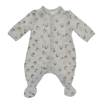 Pyjama blanc imprimé - bébé - La Redoute - taille 1 mois - Photo 0