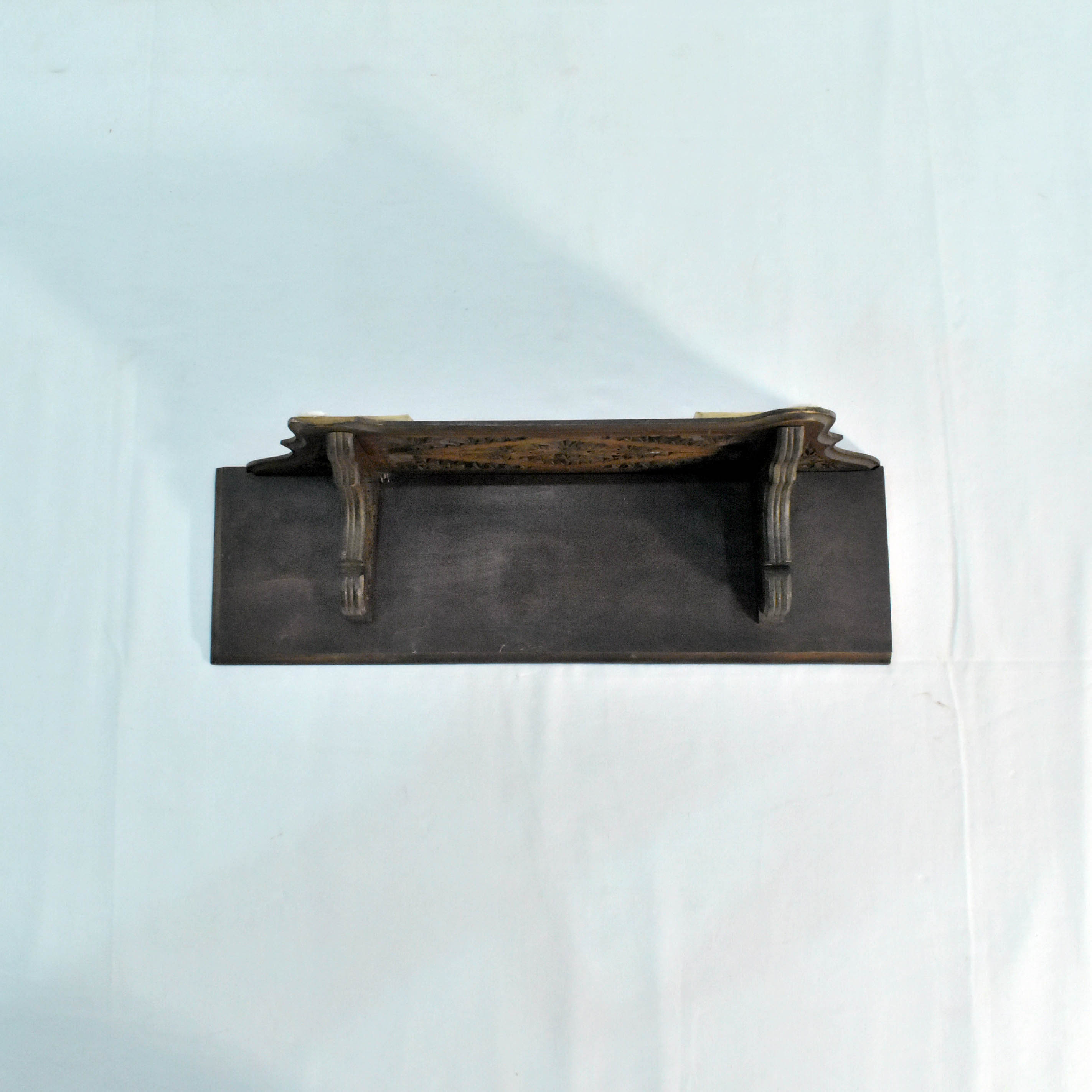 Petite Etagère Murale Incomplète - Bois Sculpté - Photo 6